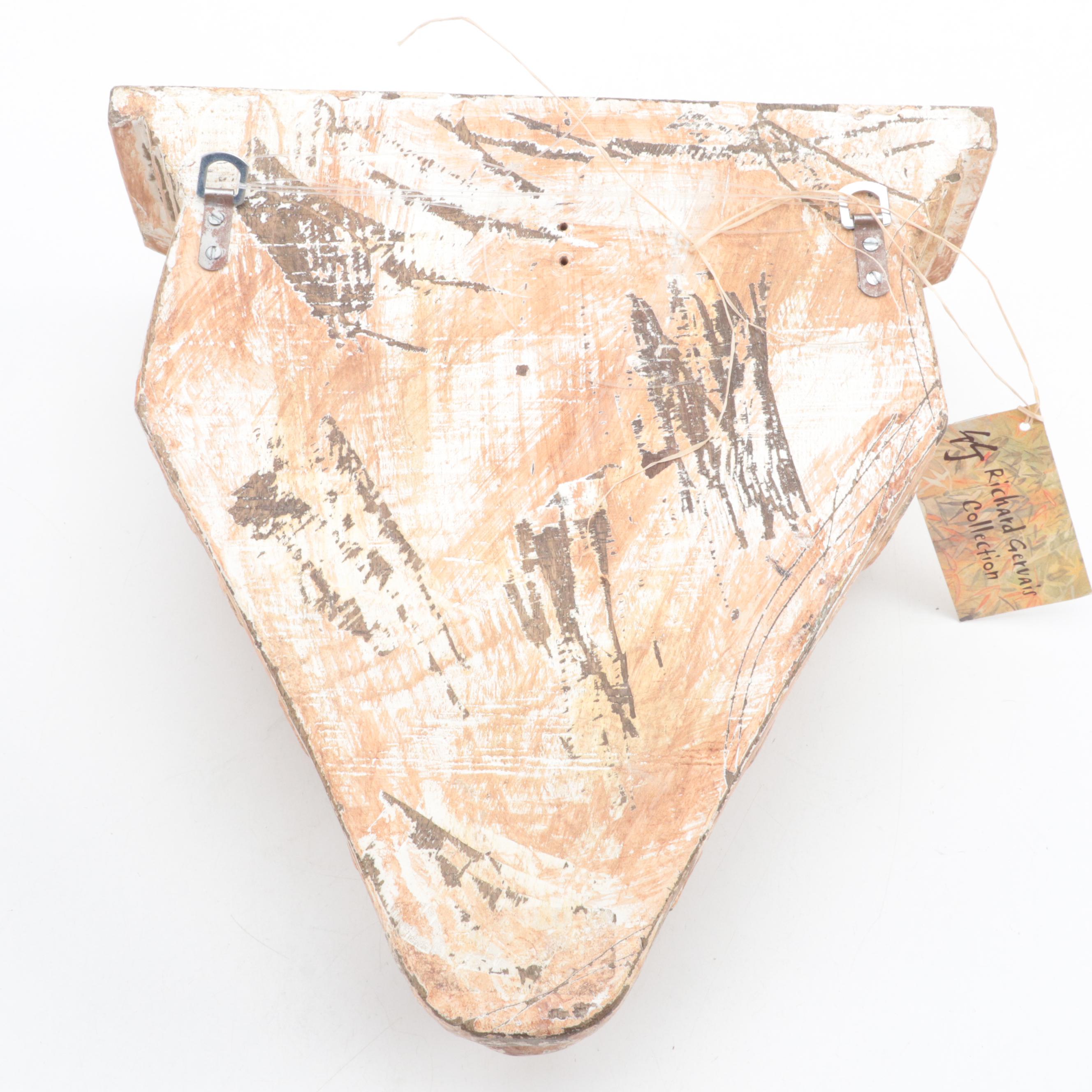 Philippines Spanish Colonial Style Painted Stonewood Wall Bracket