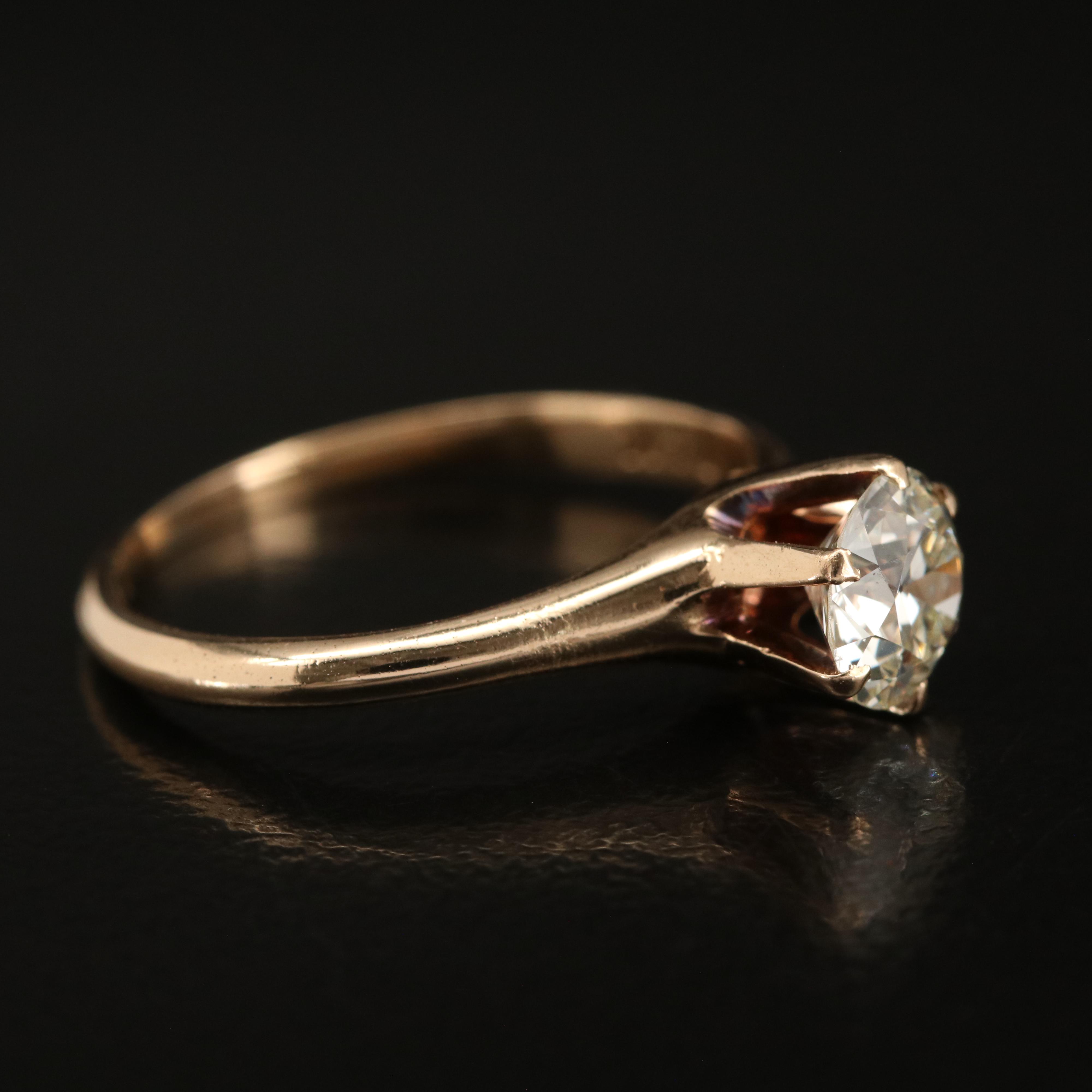 Vintage 14K 0.80 CT Diamond Ring