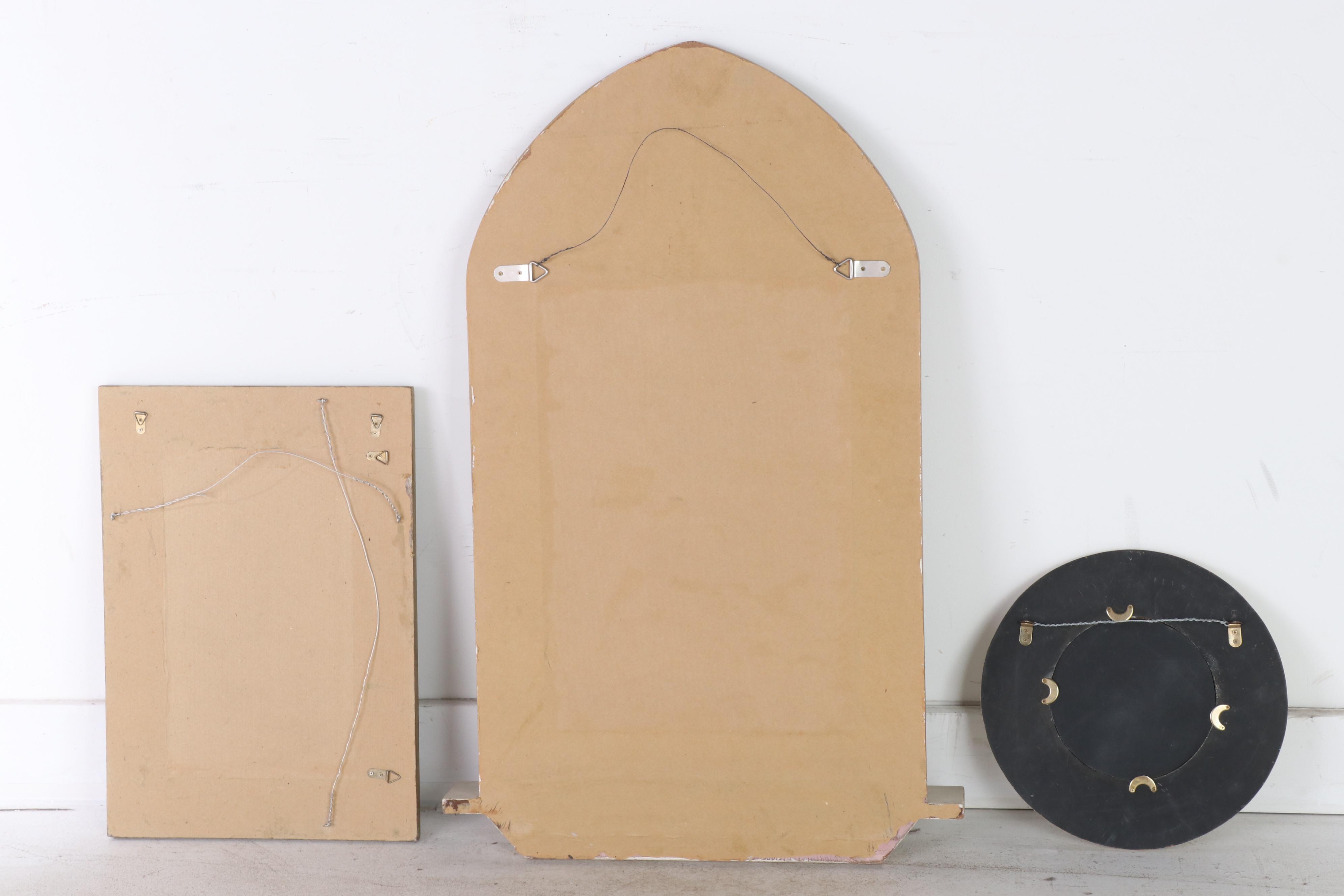 Three Floral-Painted Mirrors