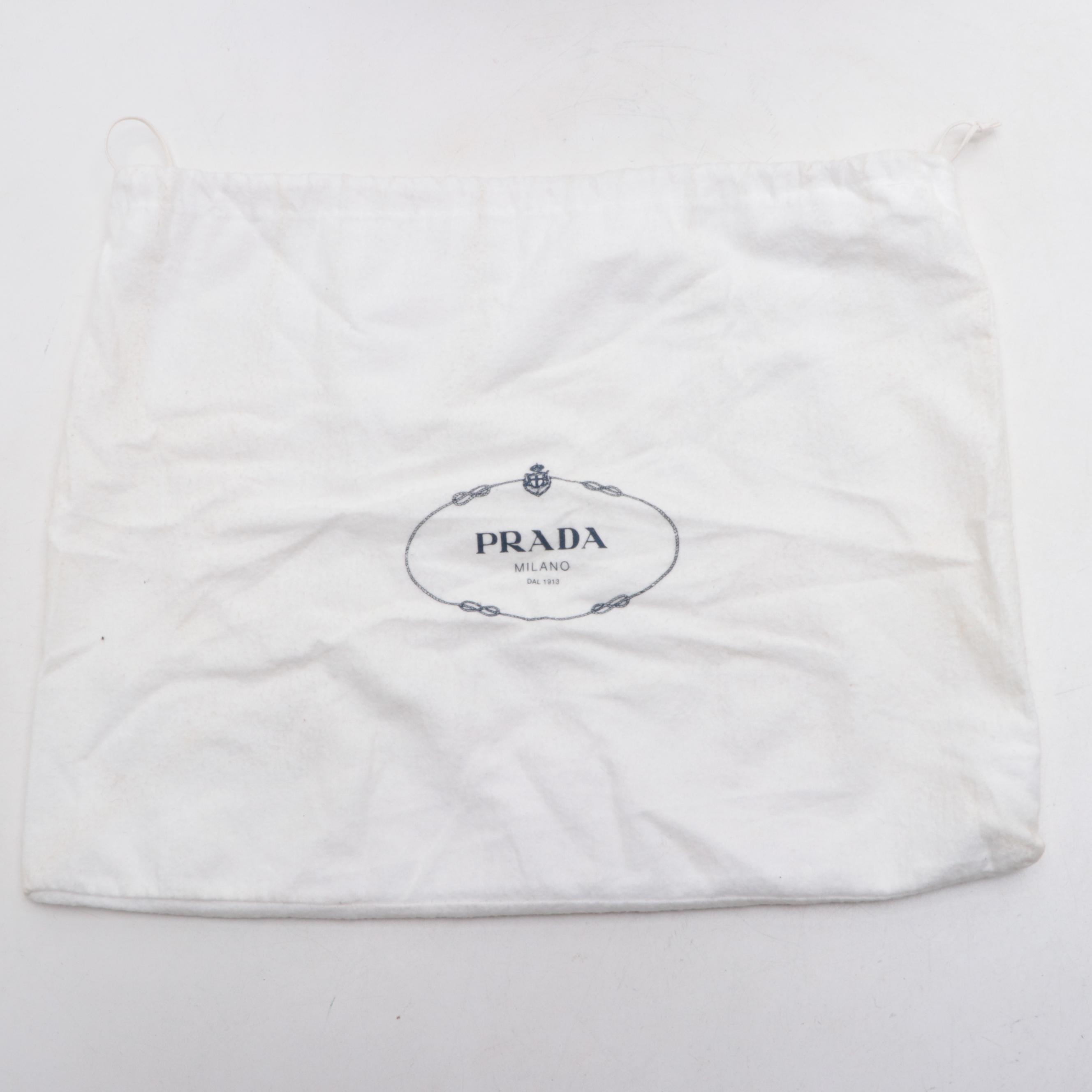 Prada Side Pocket Shopping Tote in Vitello Daino Leather
