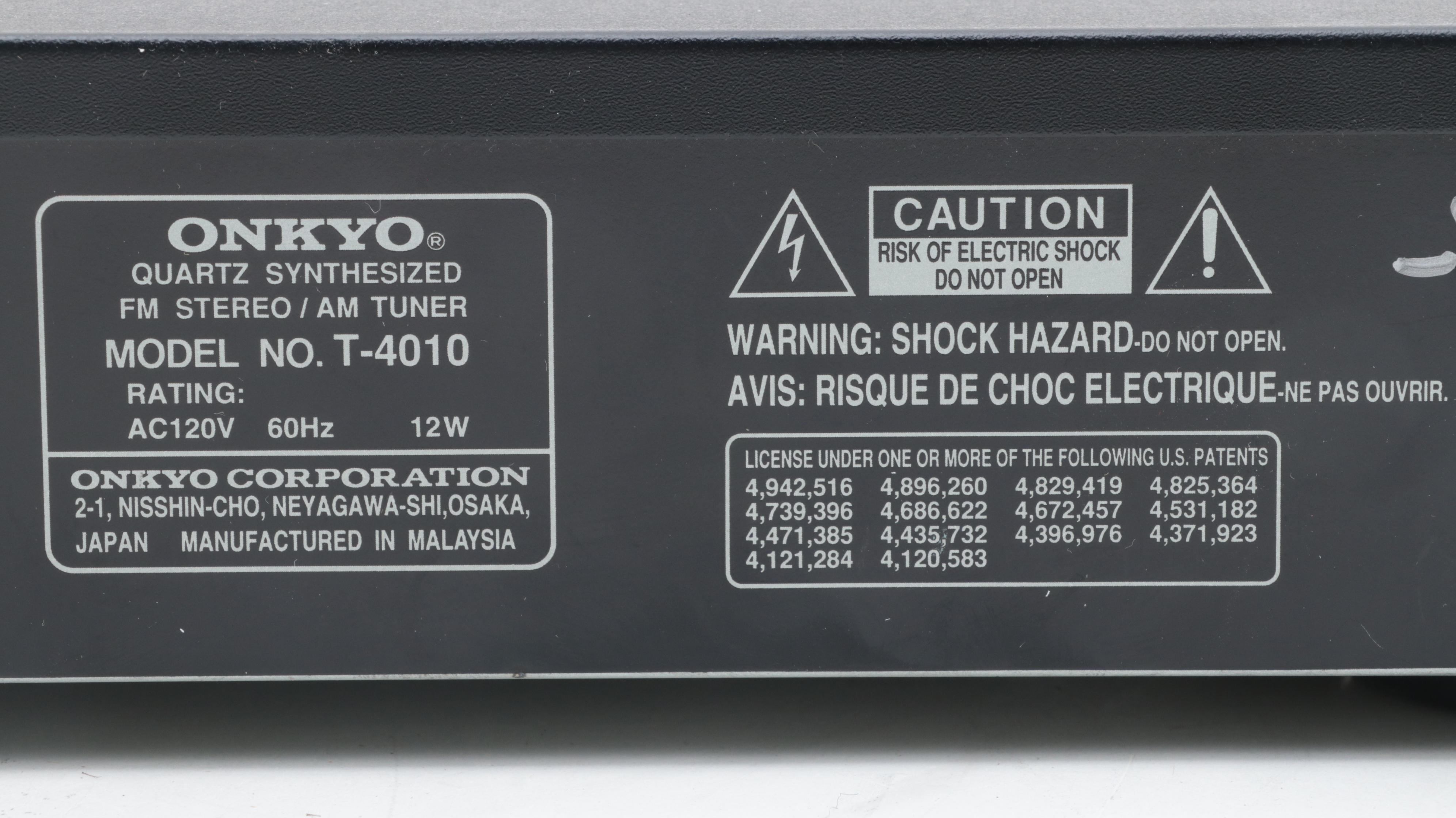 Canon PIXMA Printer with Onkyo Digital Stereo Tuner and Devon IT Thin Client