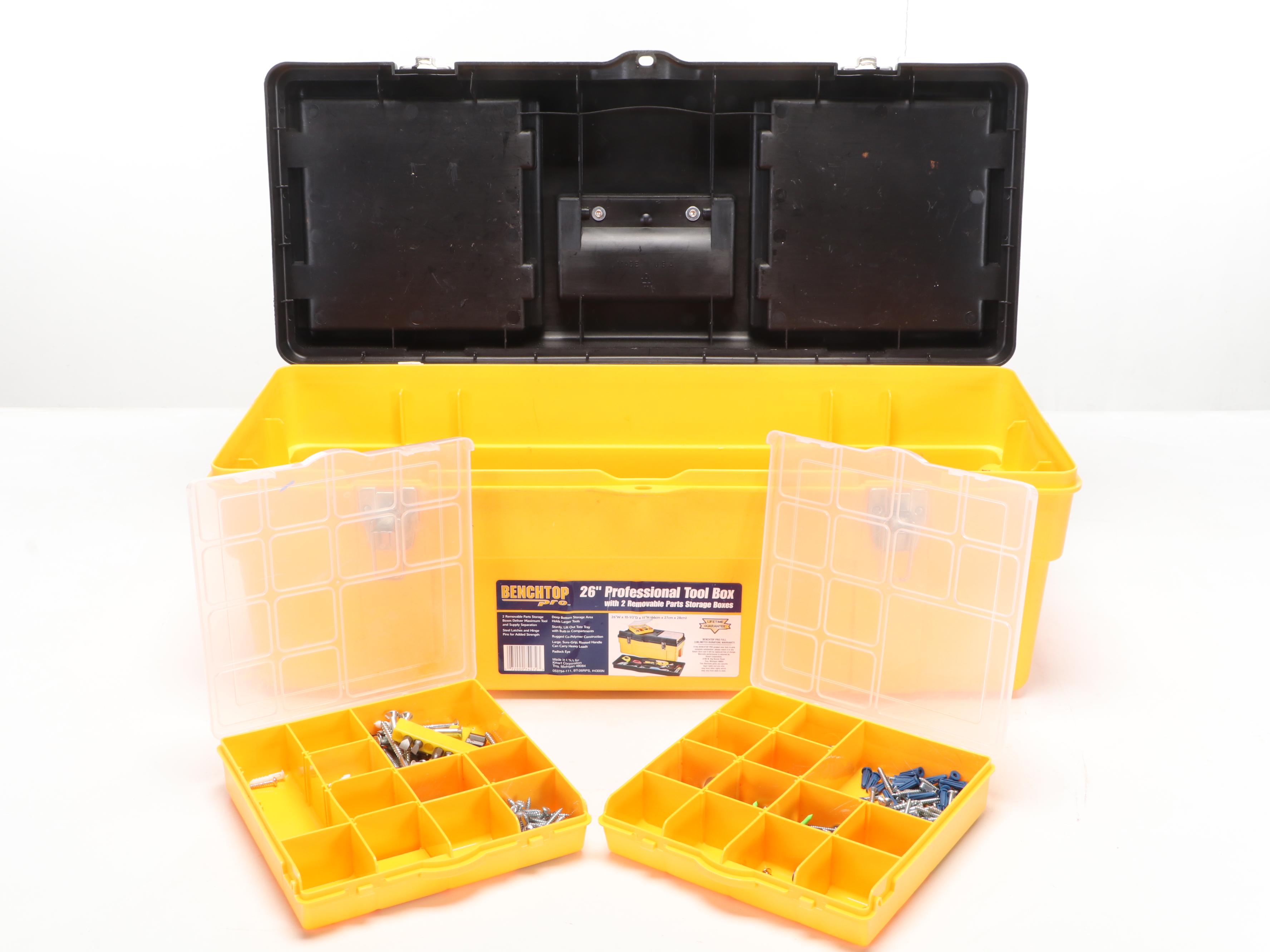 Black & Decker FireStorm Drill with Tool Box and Hand Tools