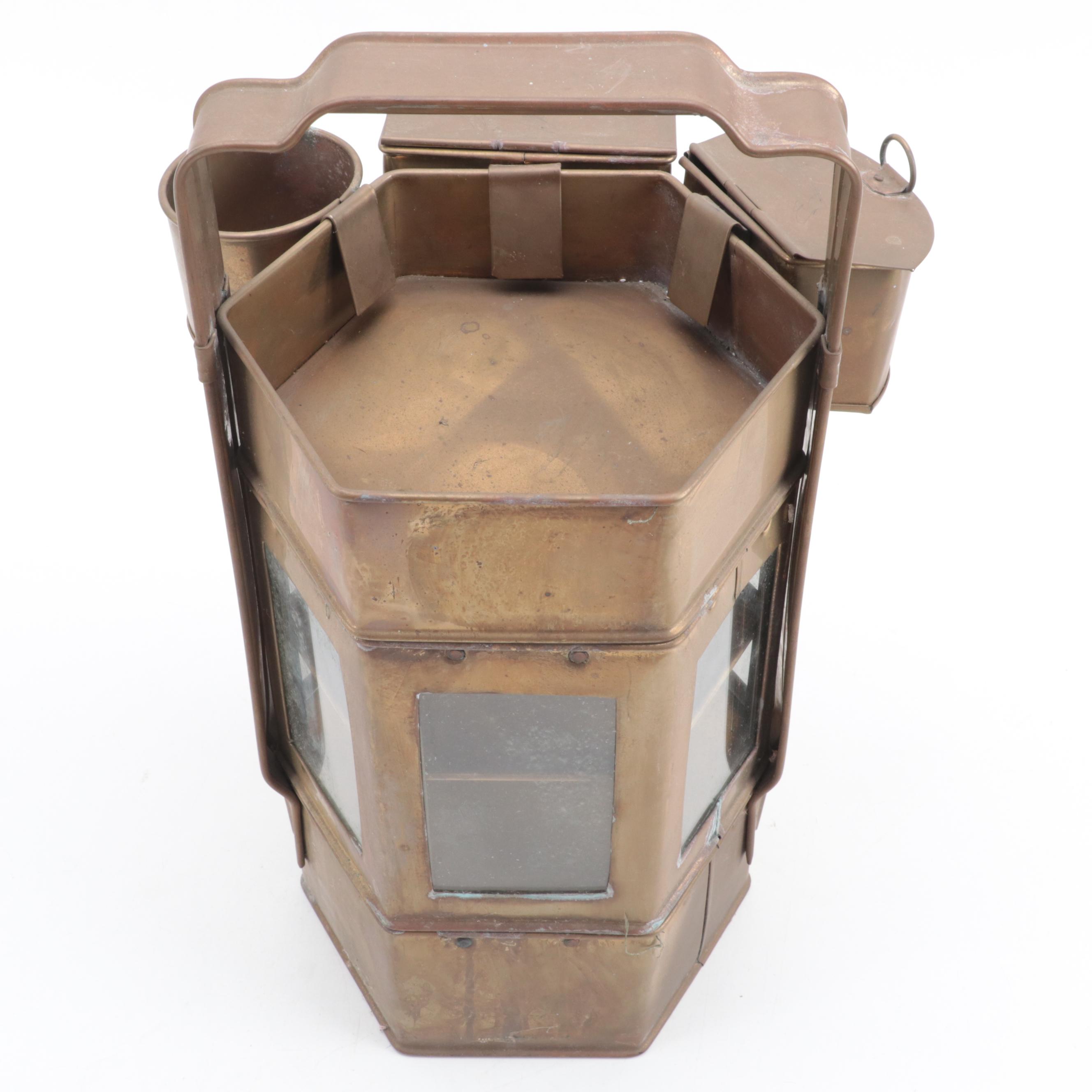 Thai Brass Vendor Noodle Cart, Mid to Late 20th Century