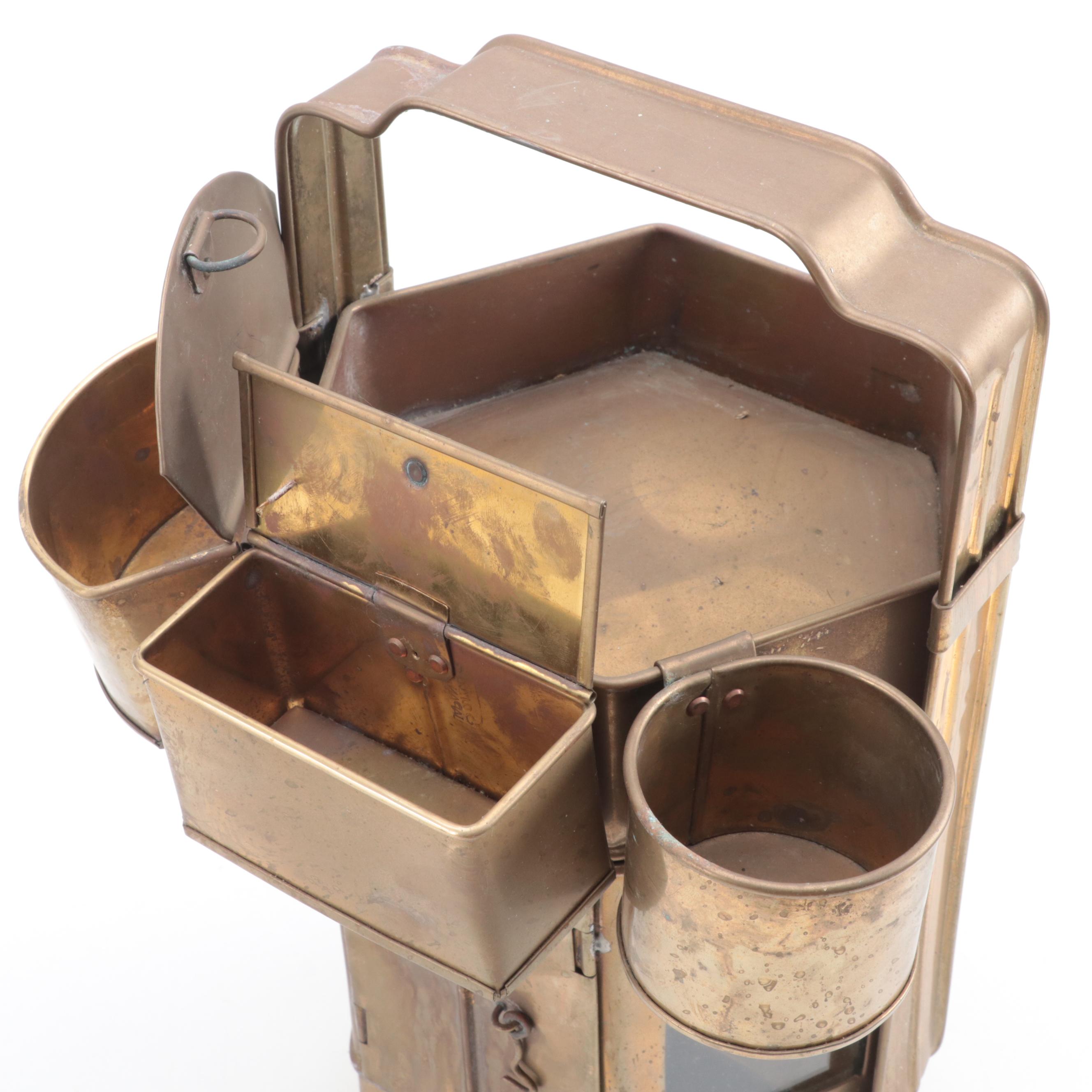 Thai Brass Vendor Noodle Cart, Mid to Late 20th Century