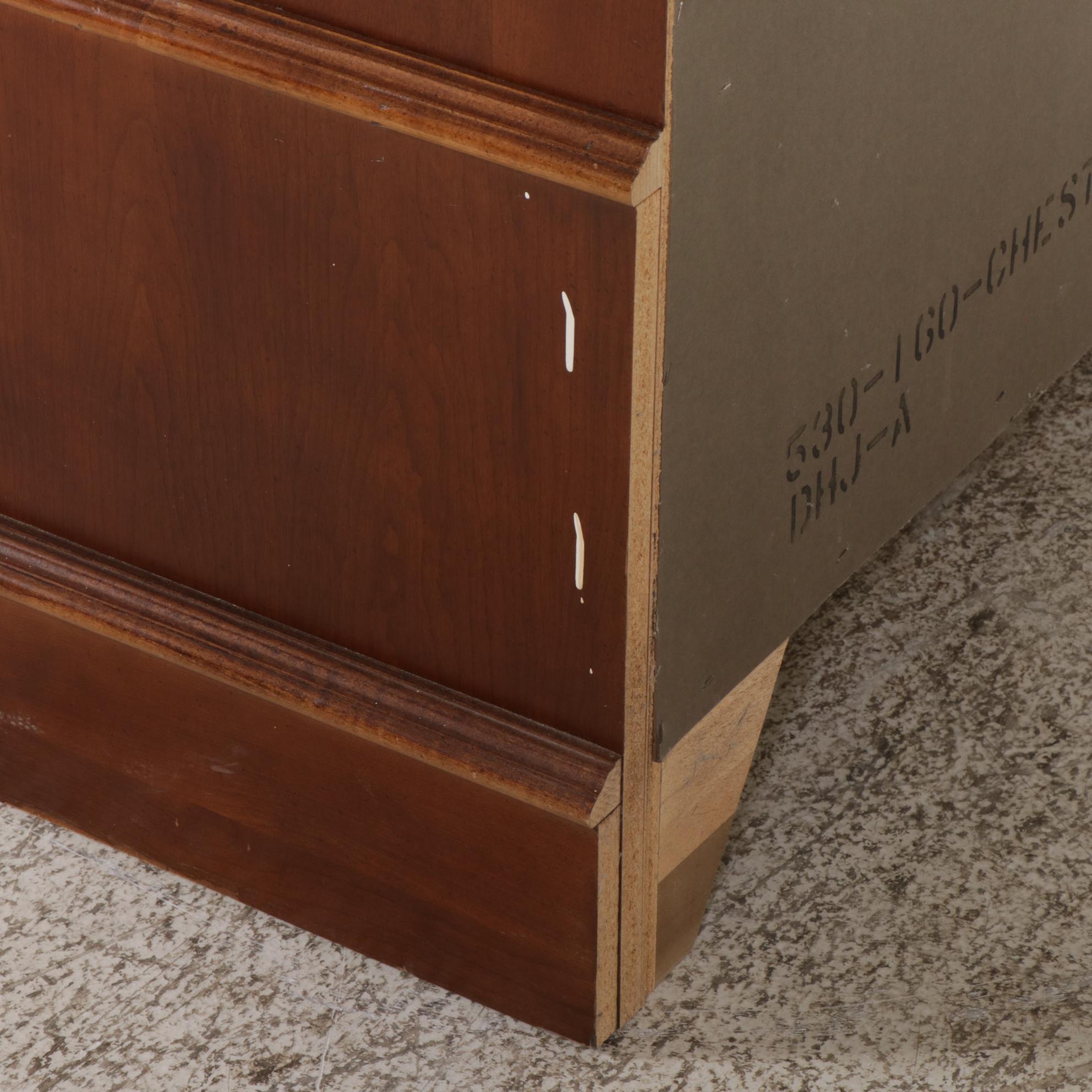 Victorian Style Walnut Chifferobe, 21st Century