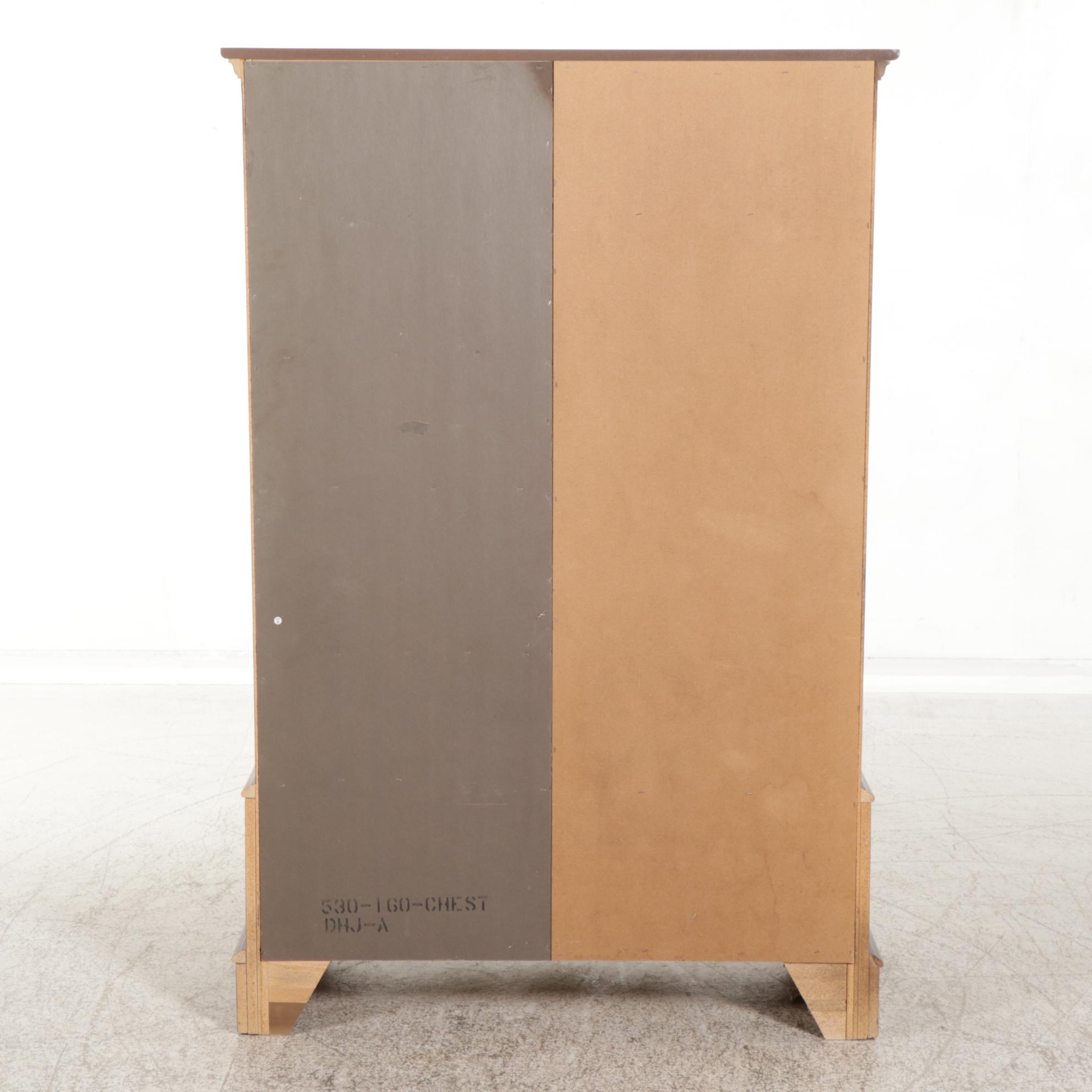 Victorian Style Walnut Chifferobe, 21st Century