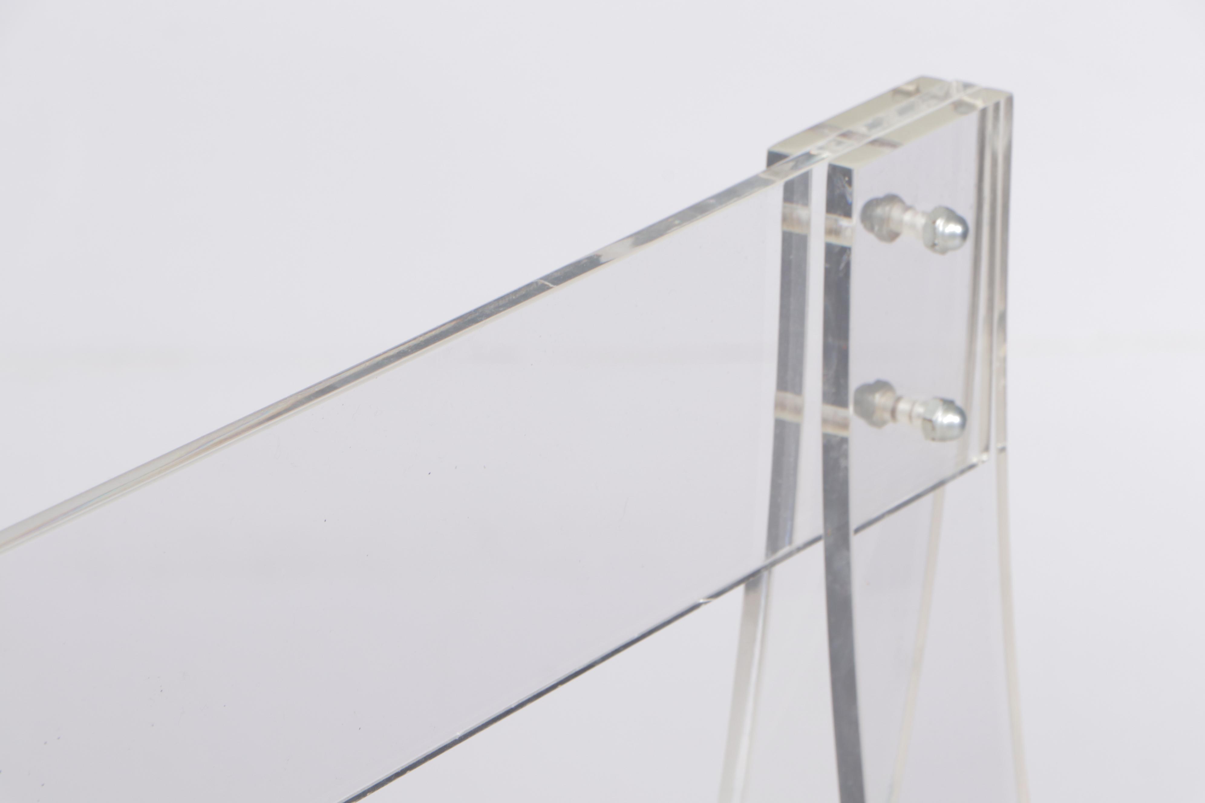 Modern Smoked Glass and Acrylic Base Dining Table