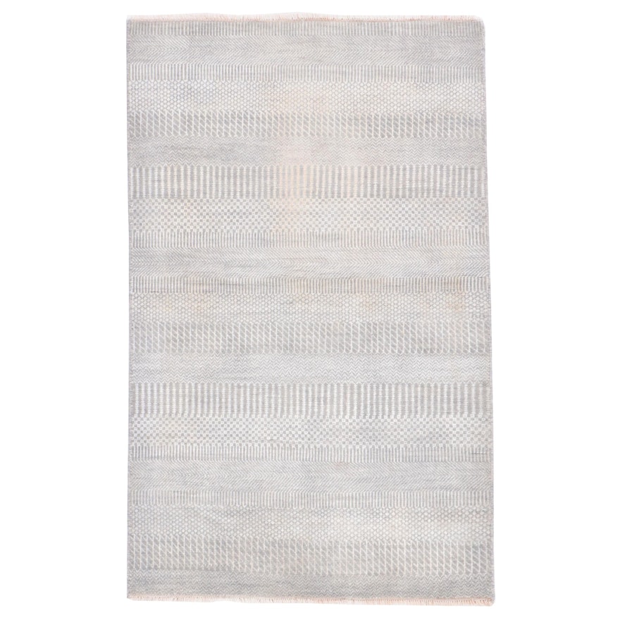 3'1 x 5' Hand-Knotted Indo-Persian Gabbeh Area Rug