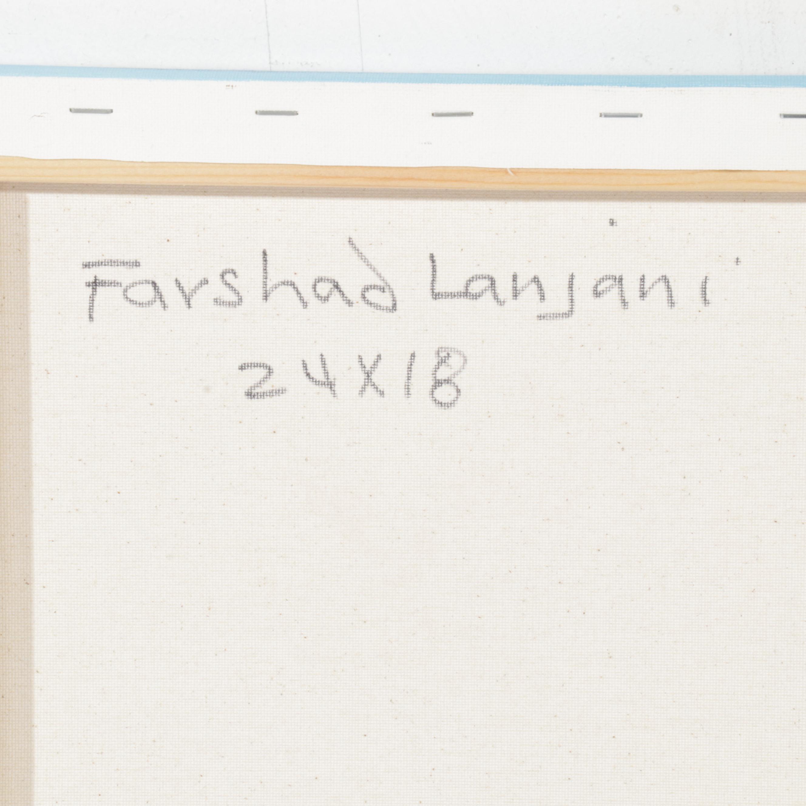 Farshad Lanjani Sunflowers Still Life Acrylic Painting, 21st Century