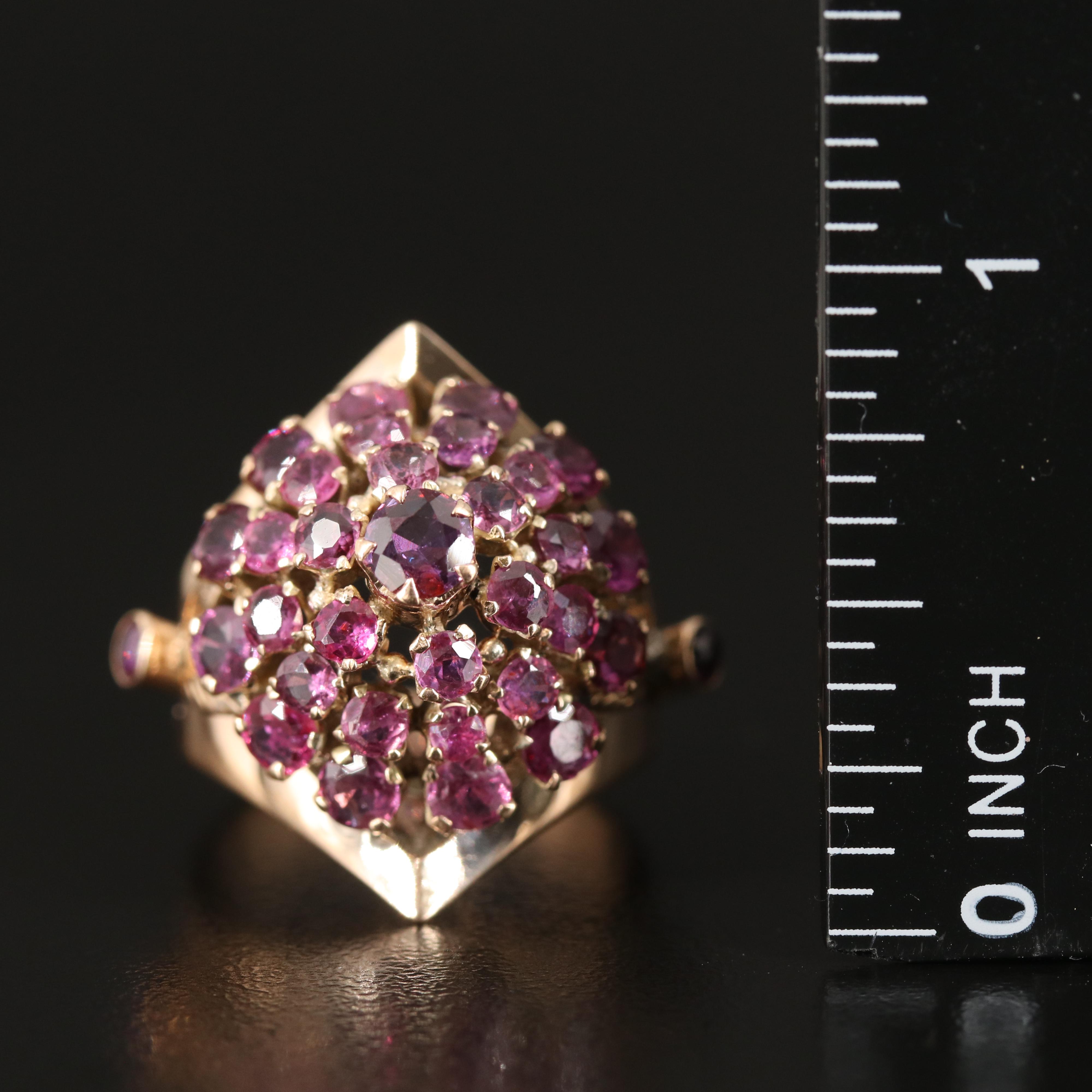 10K Ruby Thai Princess Ring