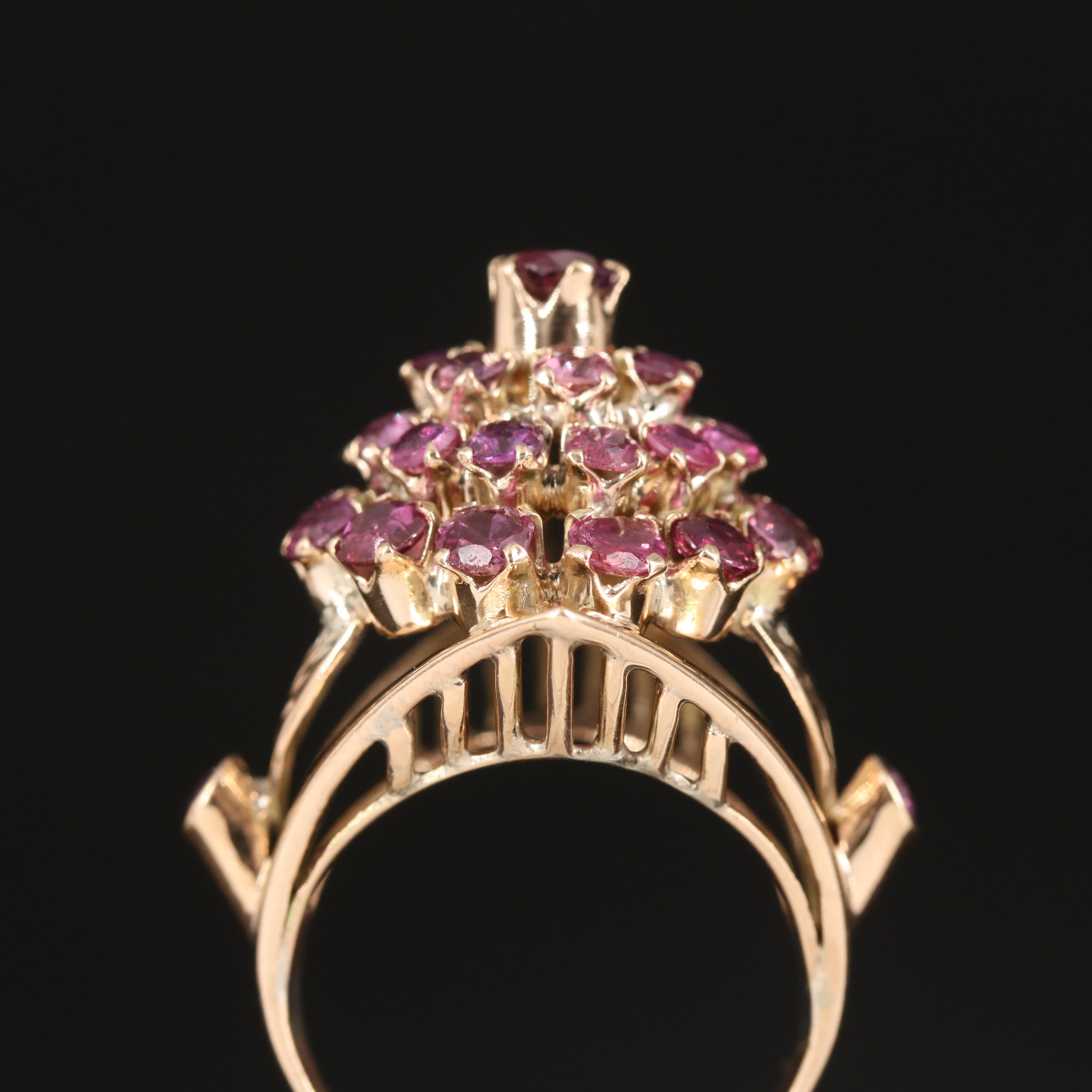 10K Ruby Thai Princess Ring