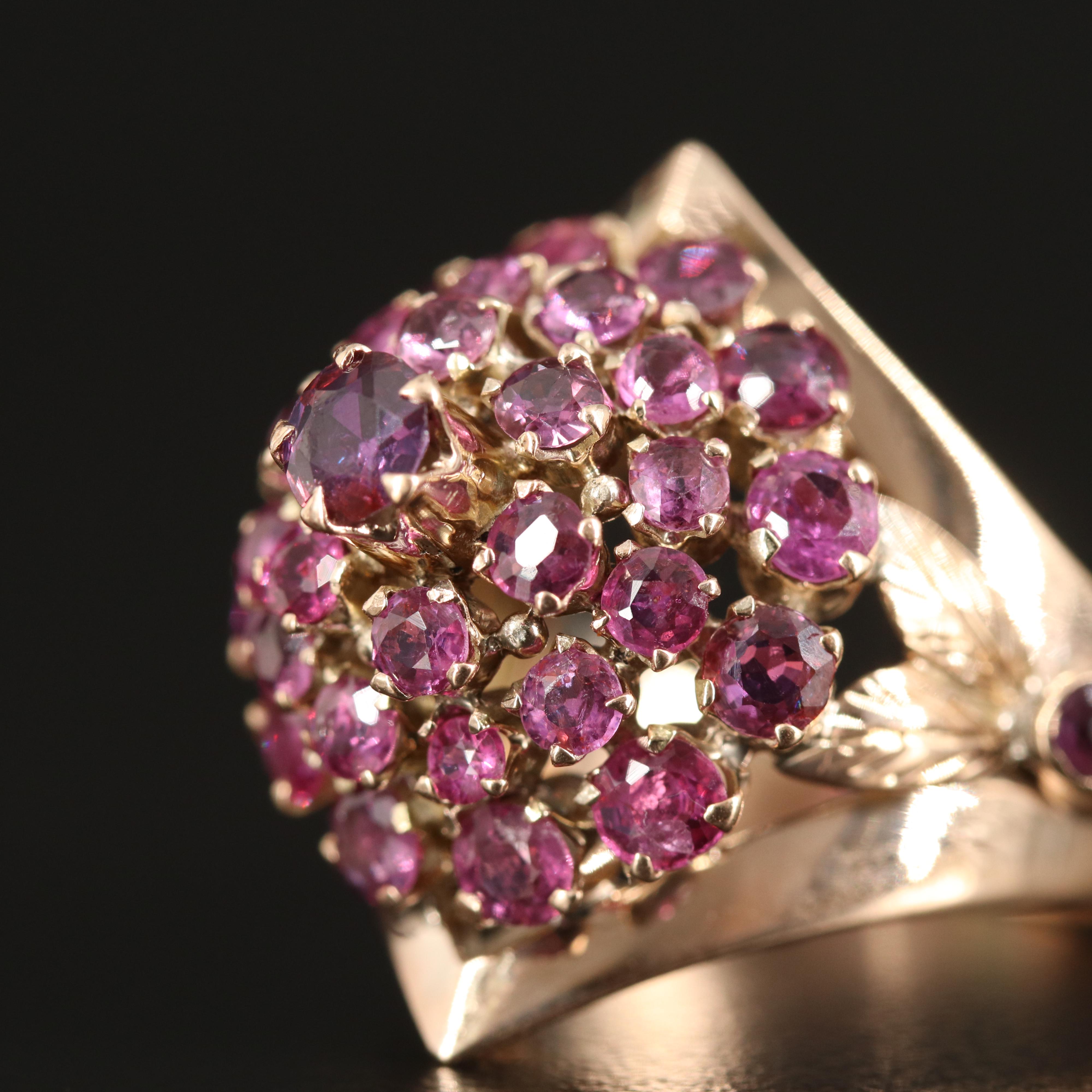 10K Ruby Thai Princess Ring