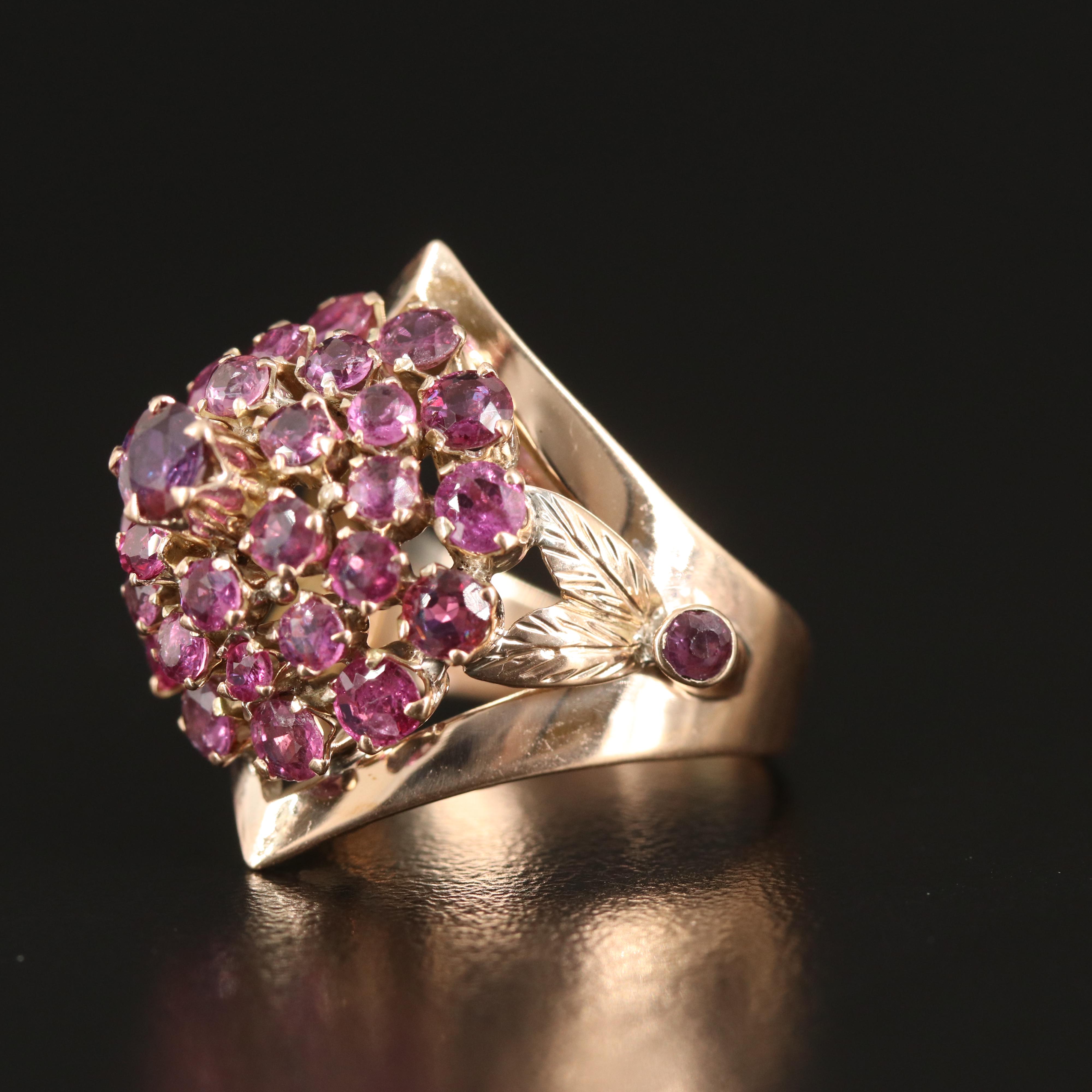 10K Ruby Thai Princess Ring