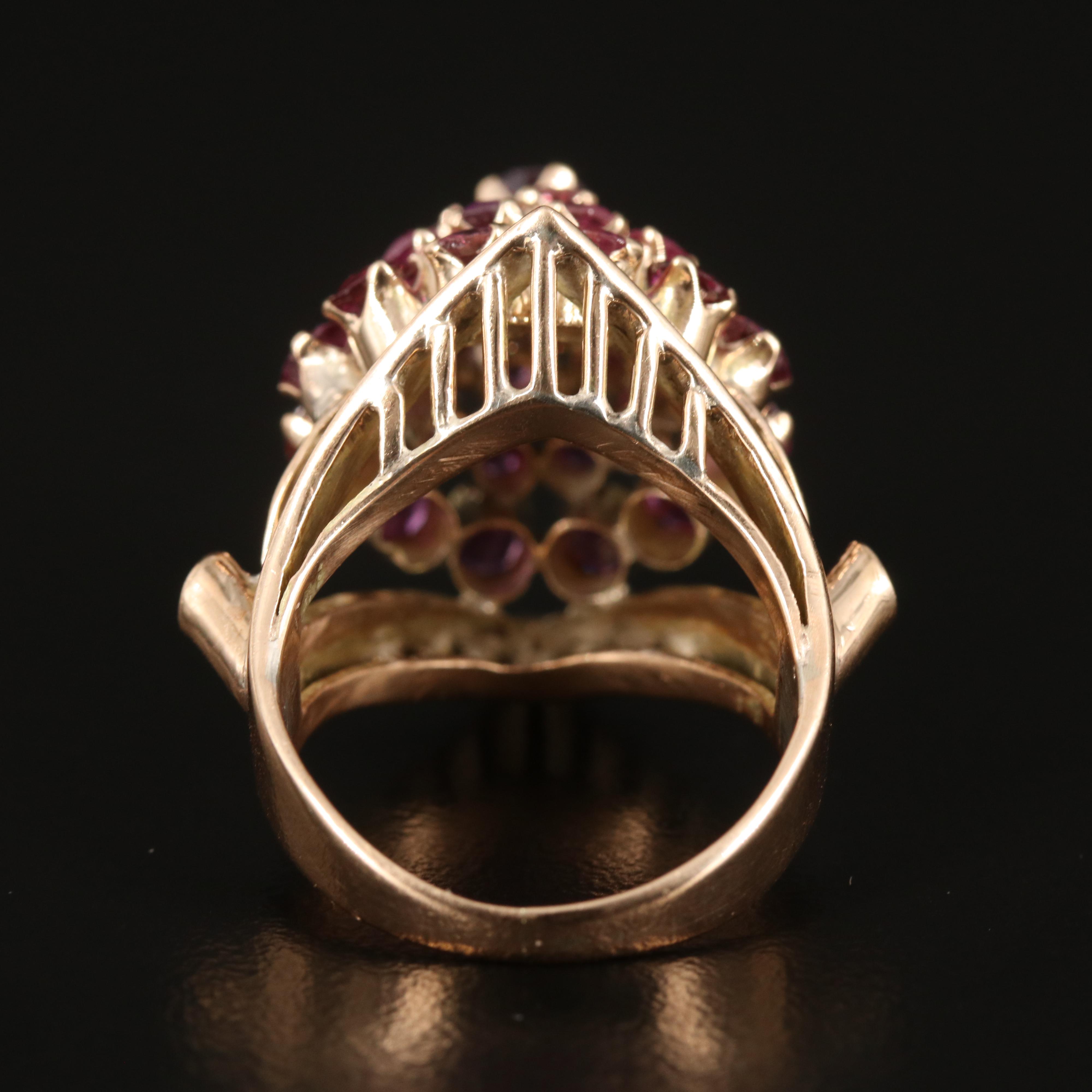 10K Ruby Thai Princess Ring