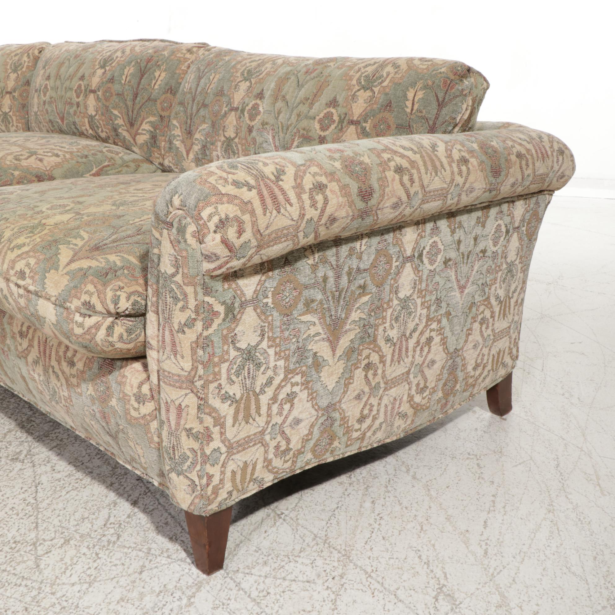 Custom Upholstered Sectional Sofa, 21st Century