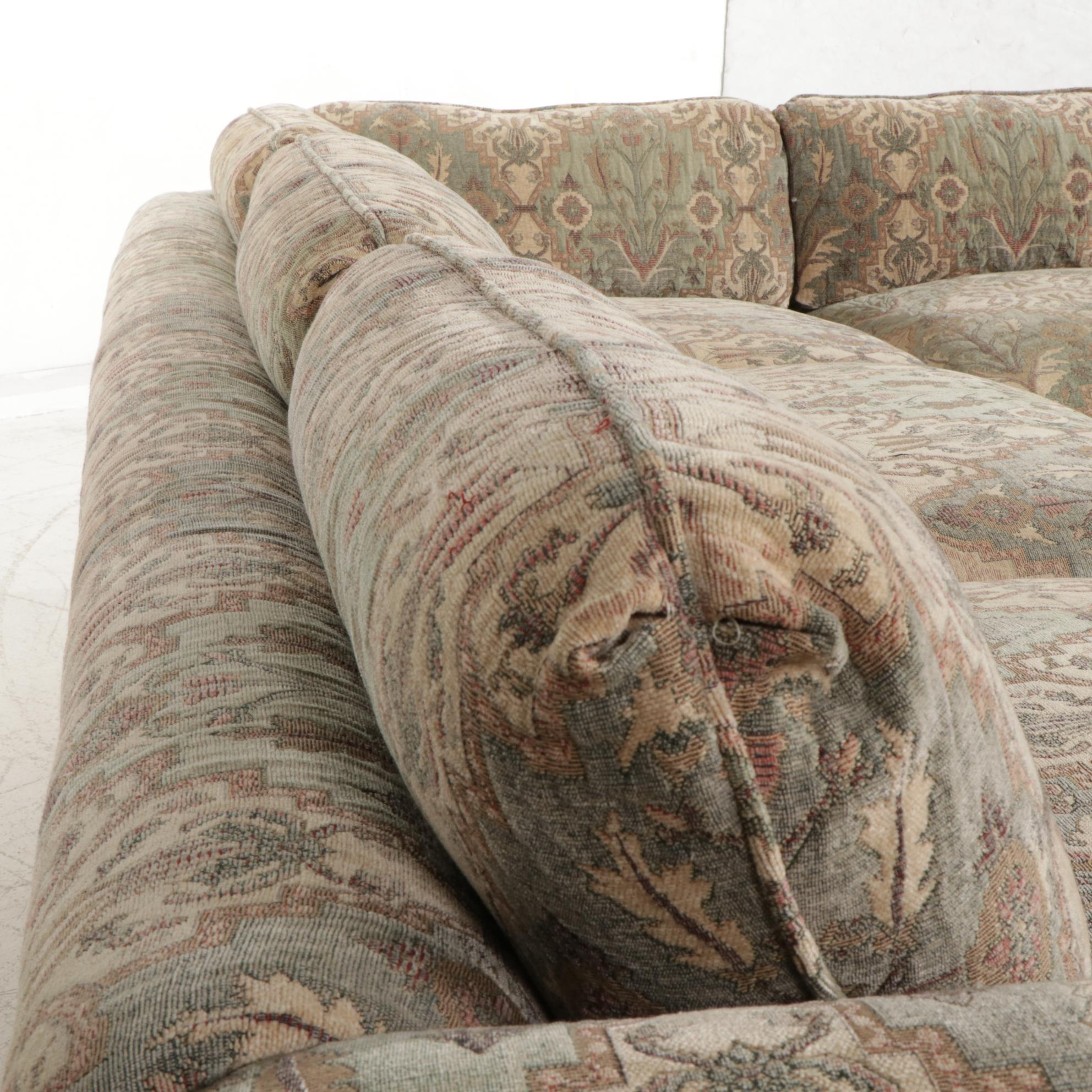 Custom Upholstered Sectional Sofa, 21st Century