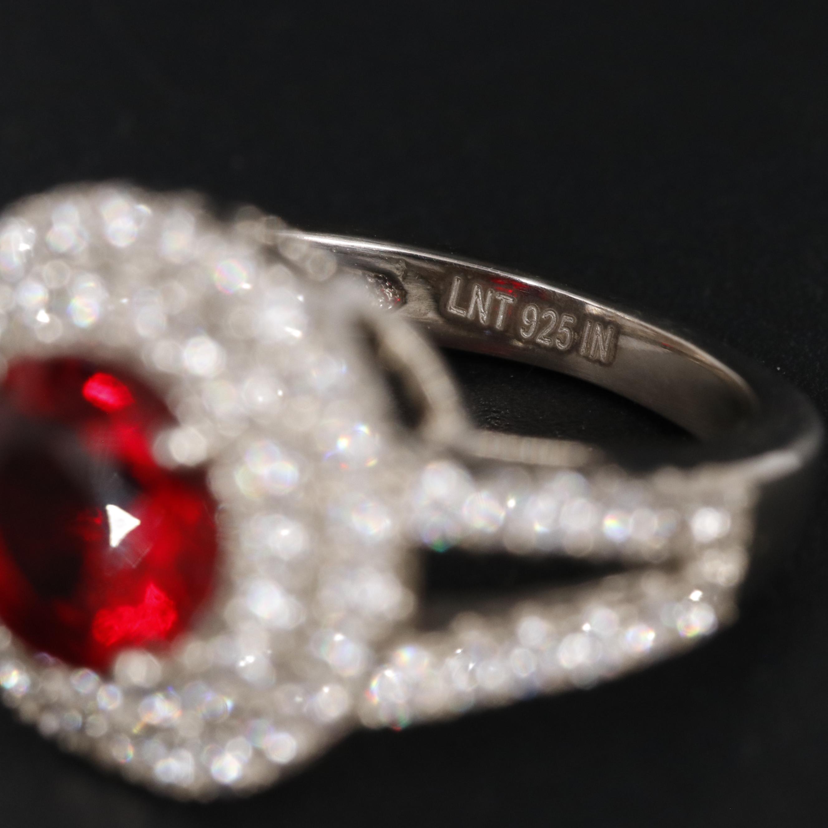 Sterling Ruby and Cubic Zirconia Ring
