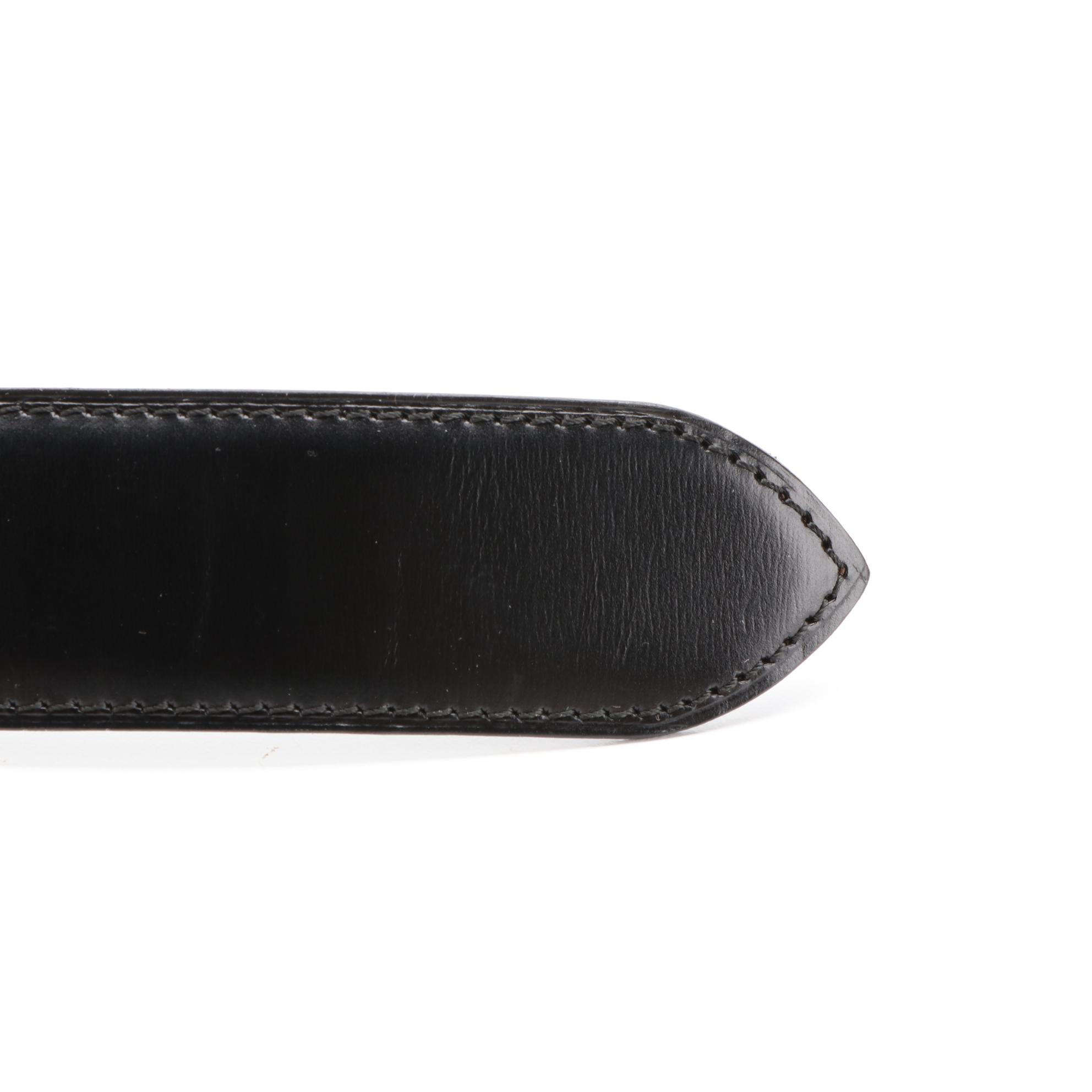 Cartier Reversible Elephant Belt in Black and Brown Smooth Leather with Box