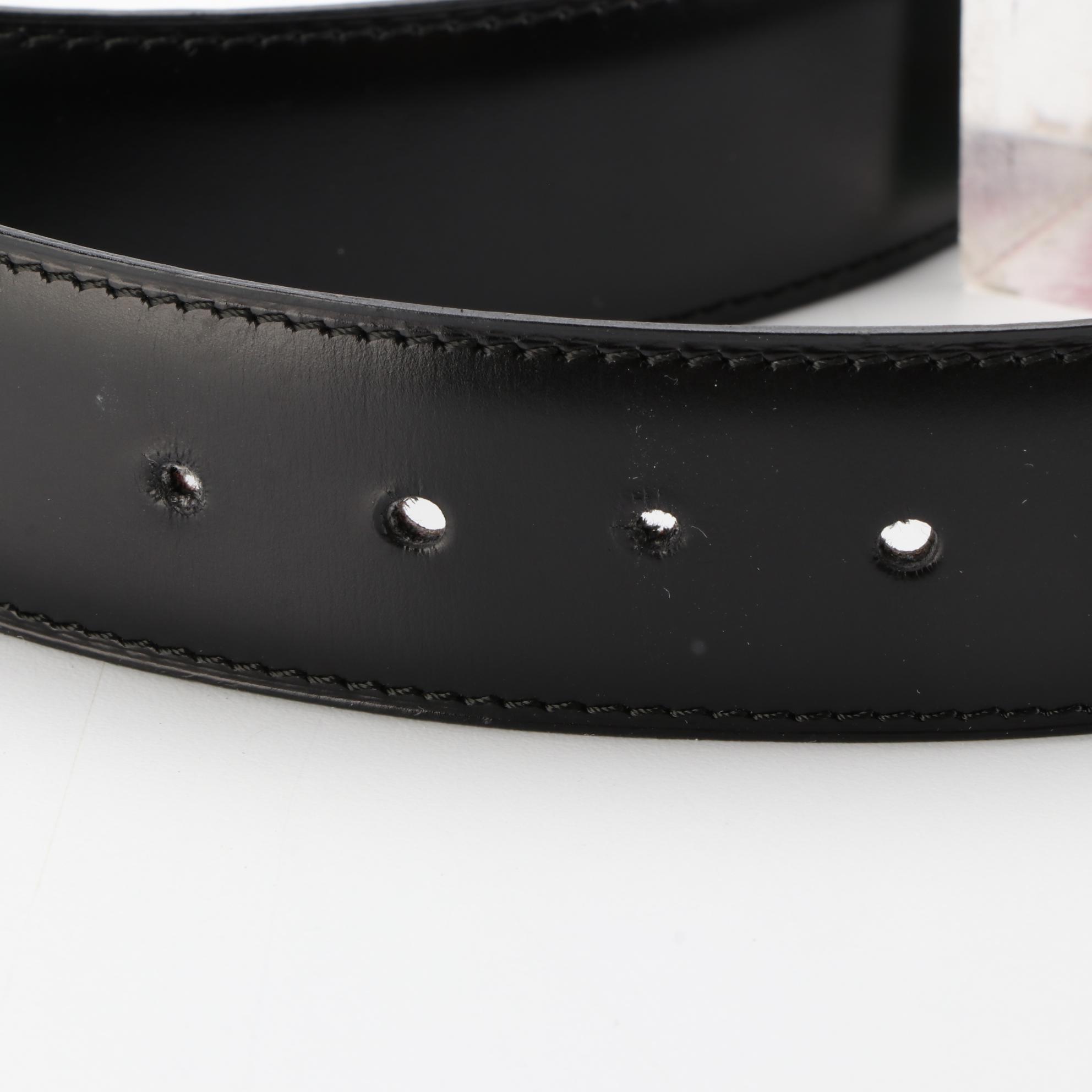 Cartier Reversible Elephant Belt in Black and Brown Smooth Leather with Box