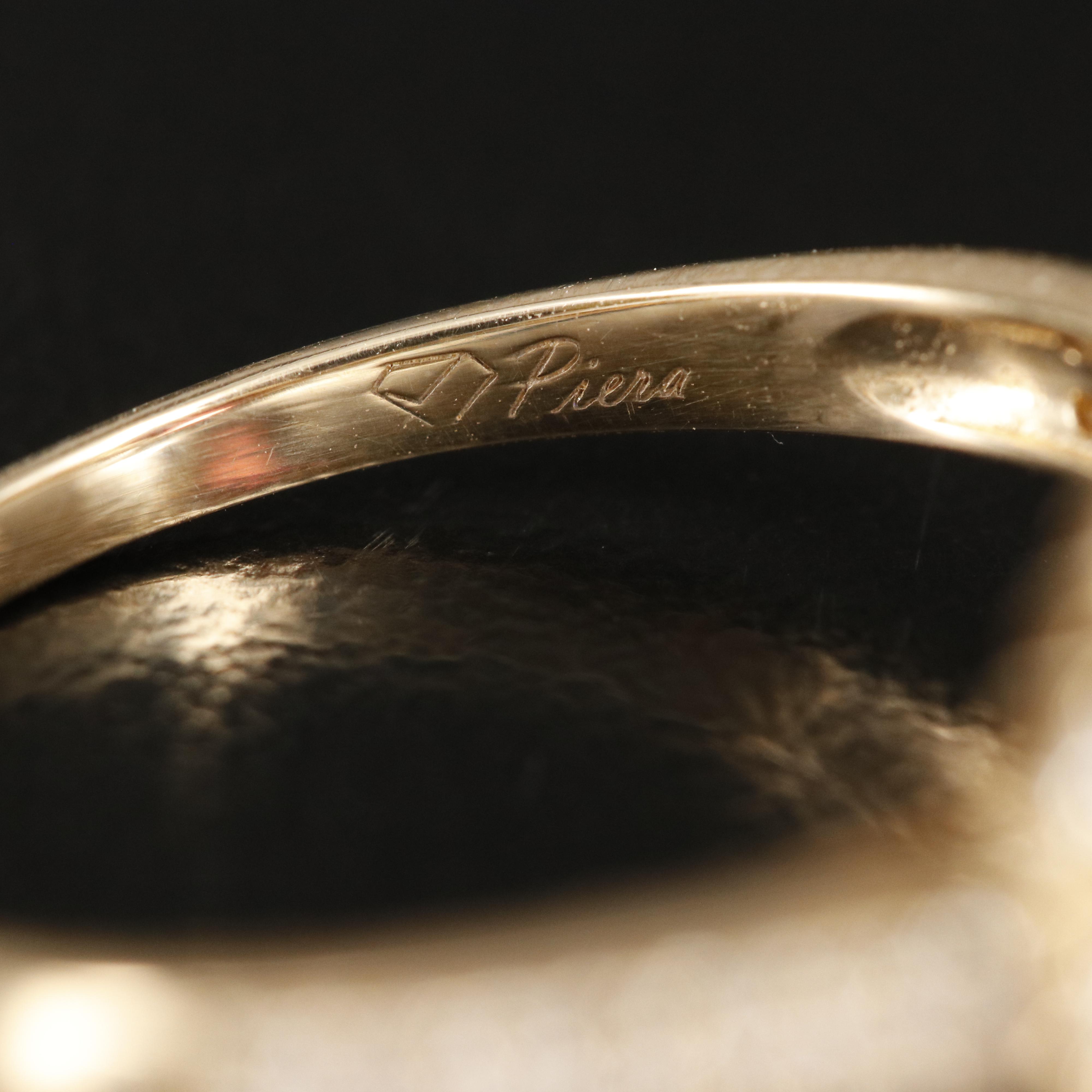 14K Garnet and Diamond Ring