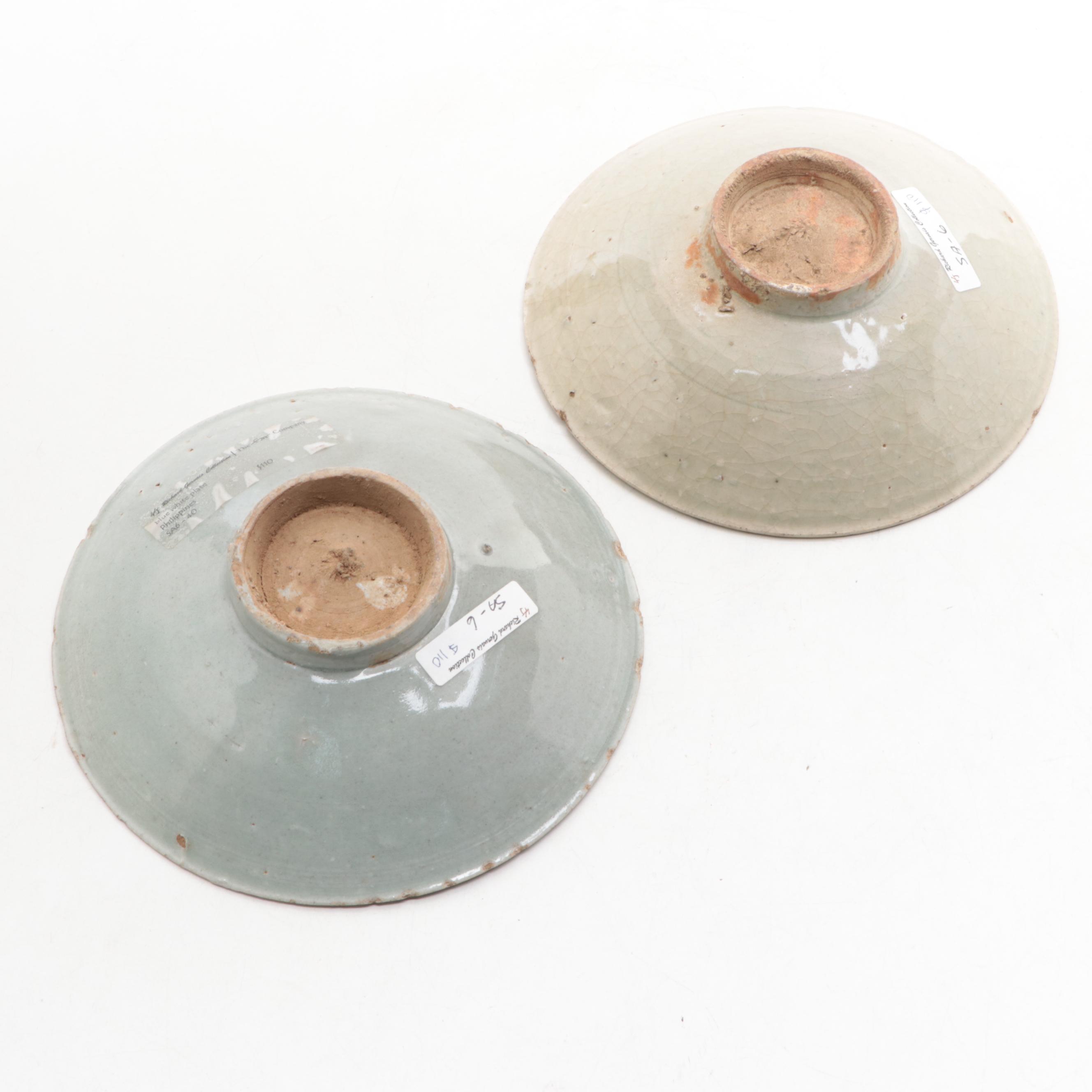 Philippines Blue and White Glazed Earthenware Bowls