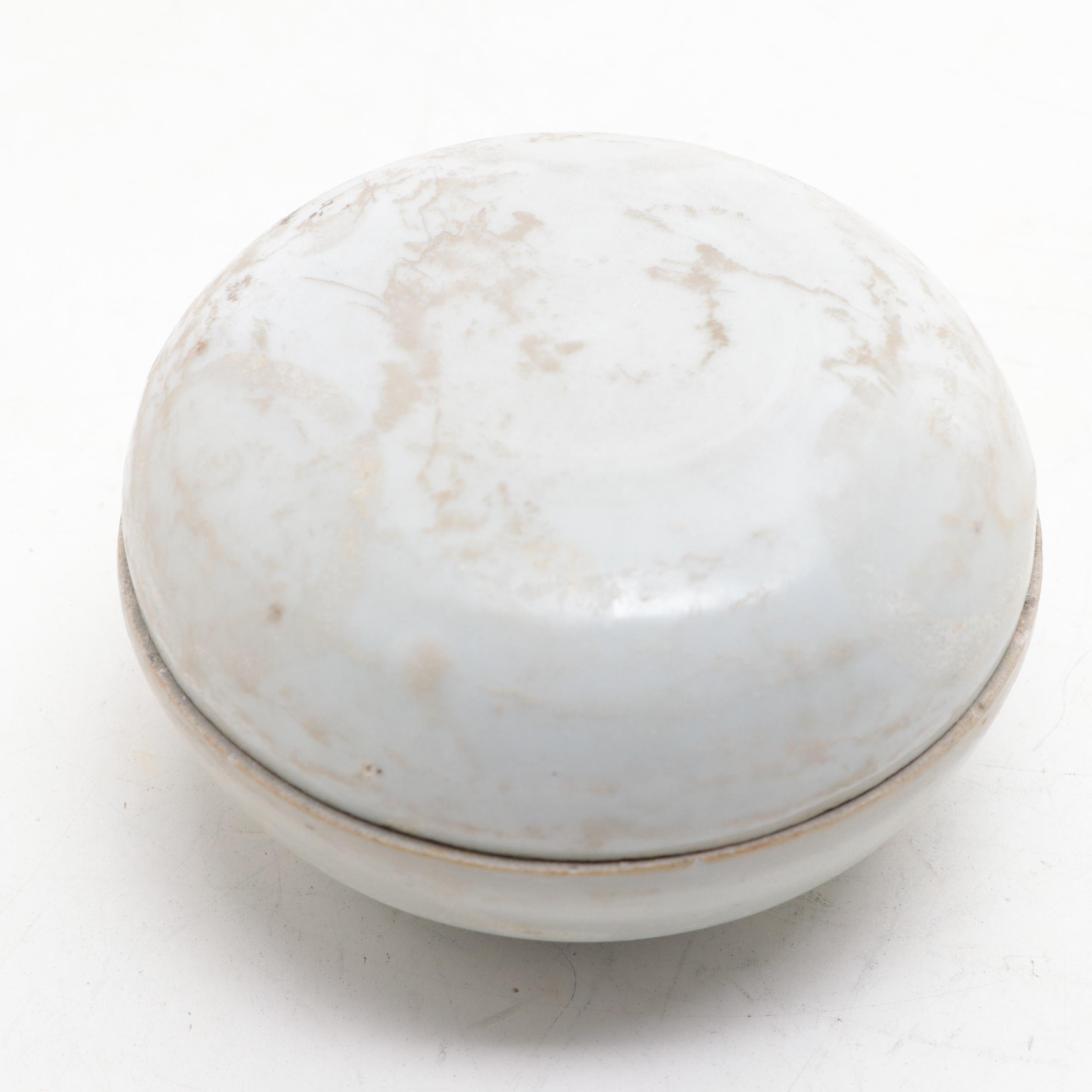 Chinese Marine-Recovered Porcelain Cosmetic Boxes, Probably Ming Dynasty