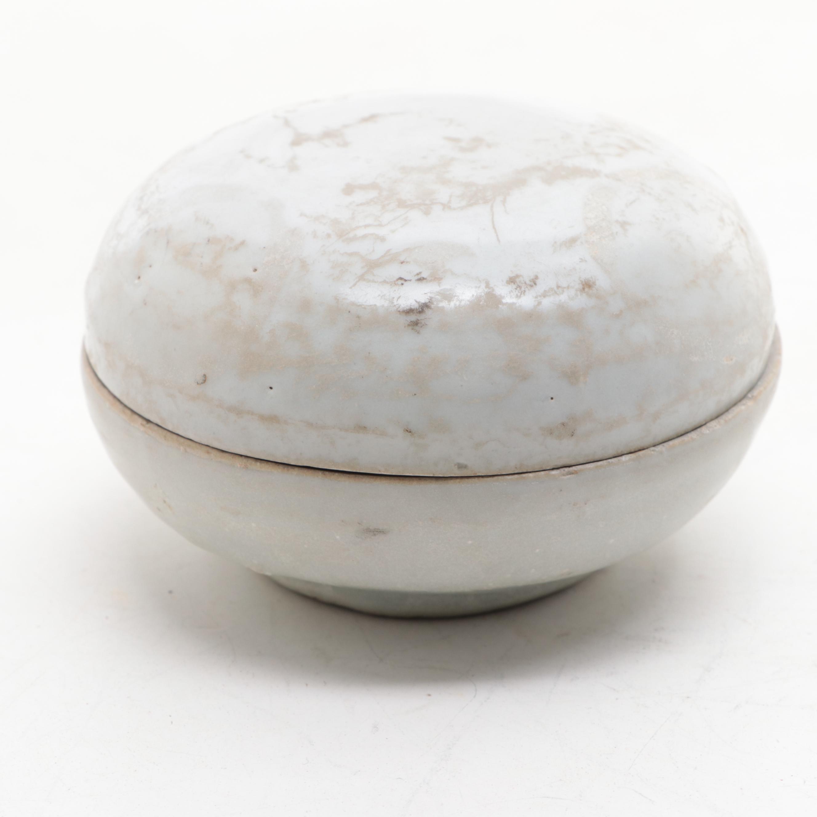 Chinese Marine-Recovered Porcelain Cosmetic Boxes, Probably Ming Dynasty