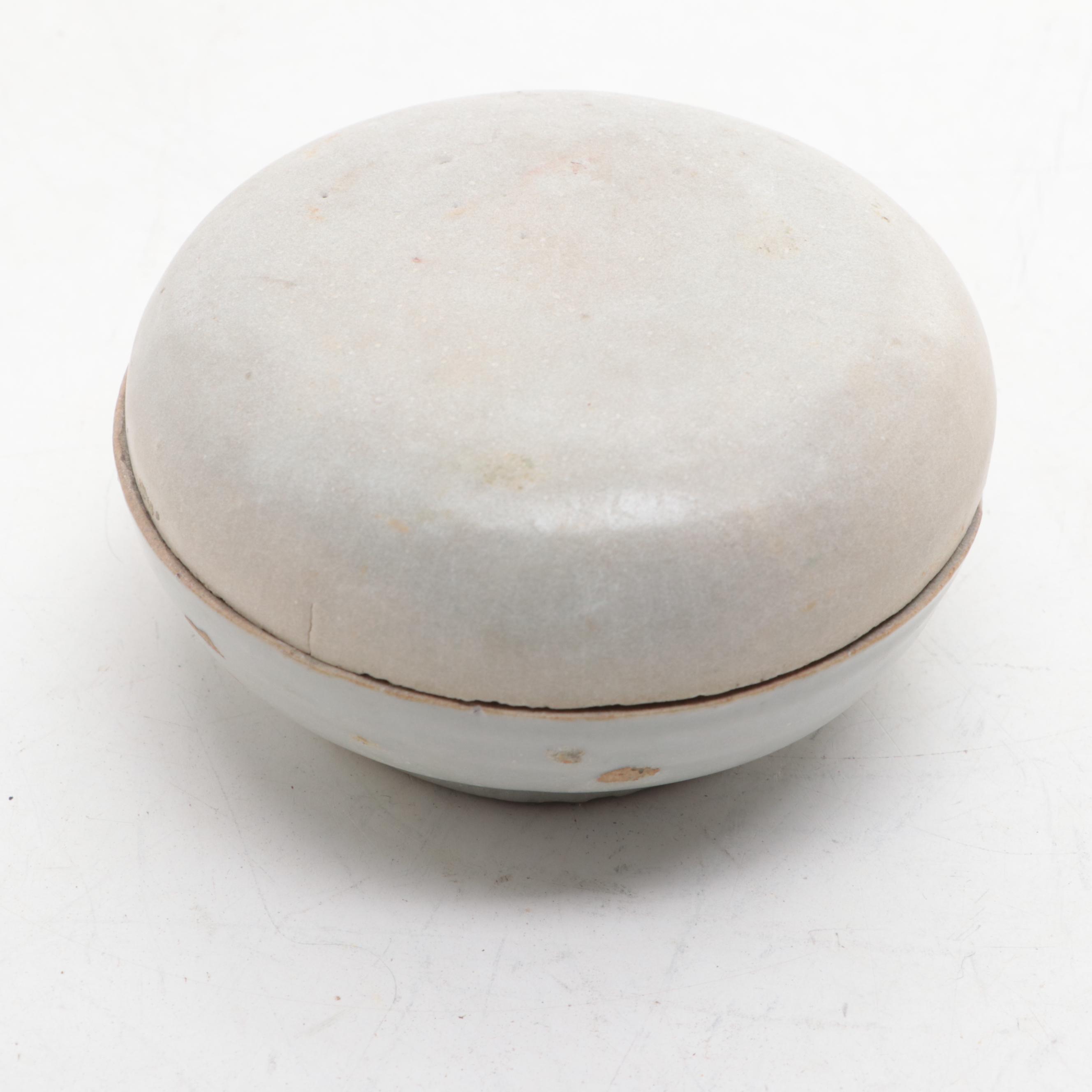 Chinese Marine-Recovered Porcelain Cosmetic Boxes, Probably Ming Dynasty