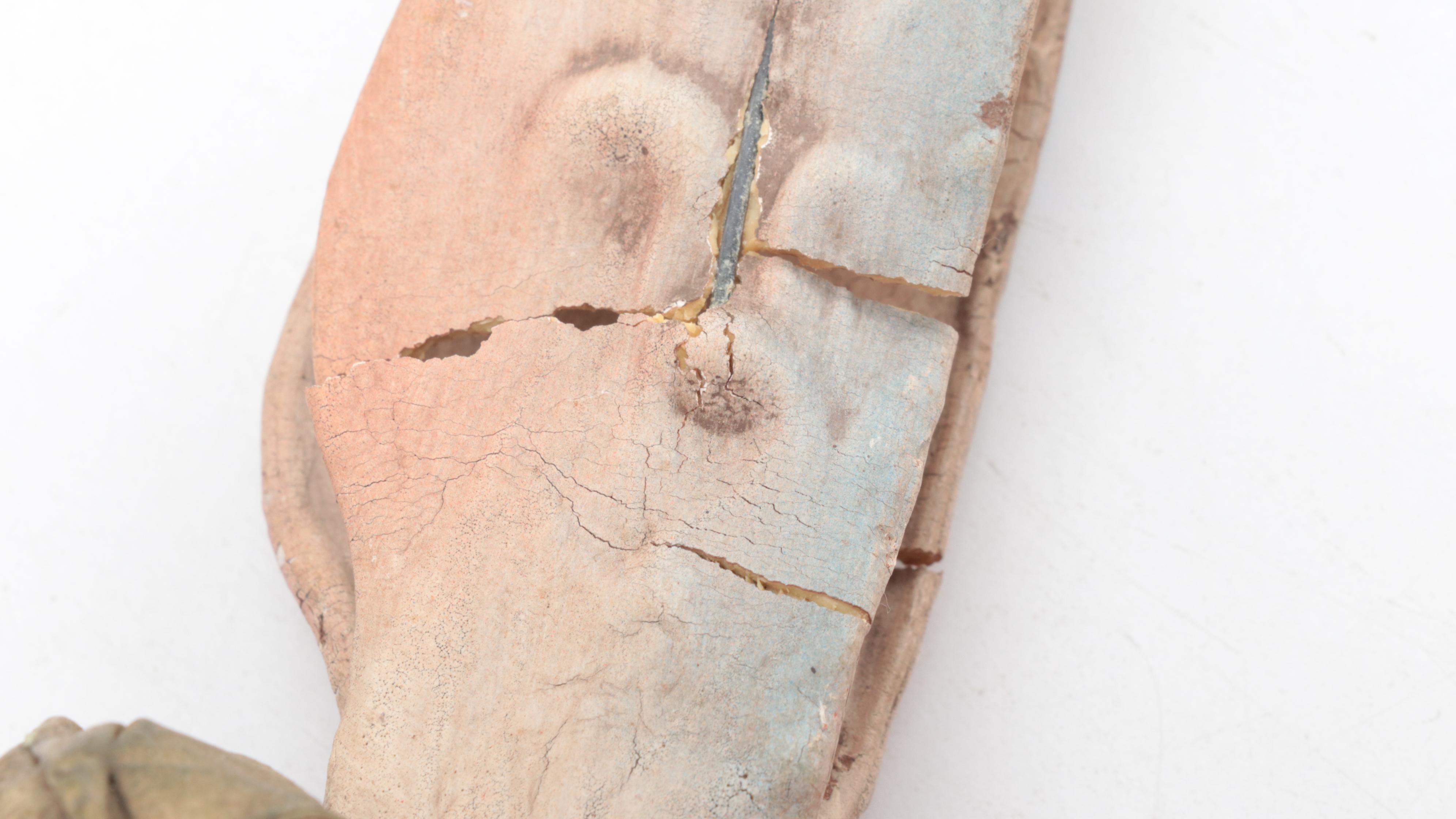 Italian Hand-Painted CartaPesta Papier-Mâché Angel Figurines