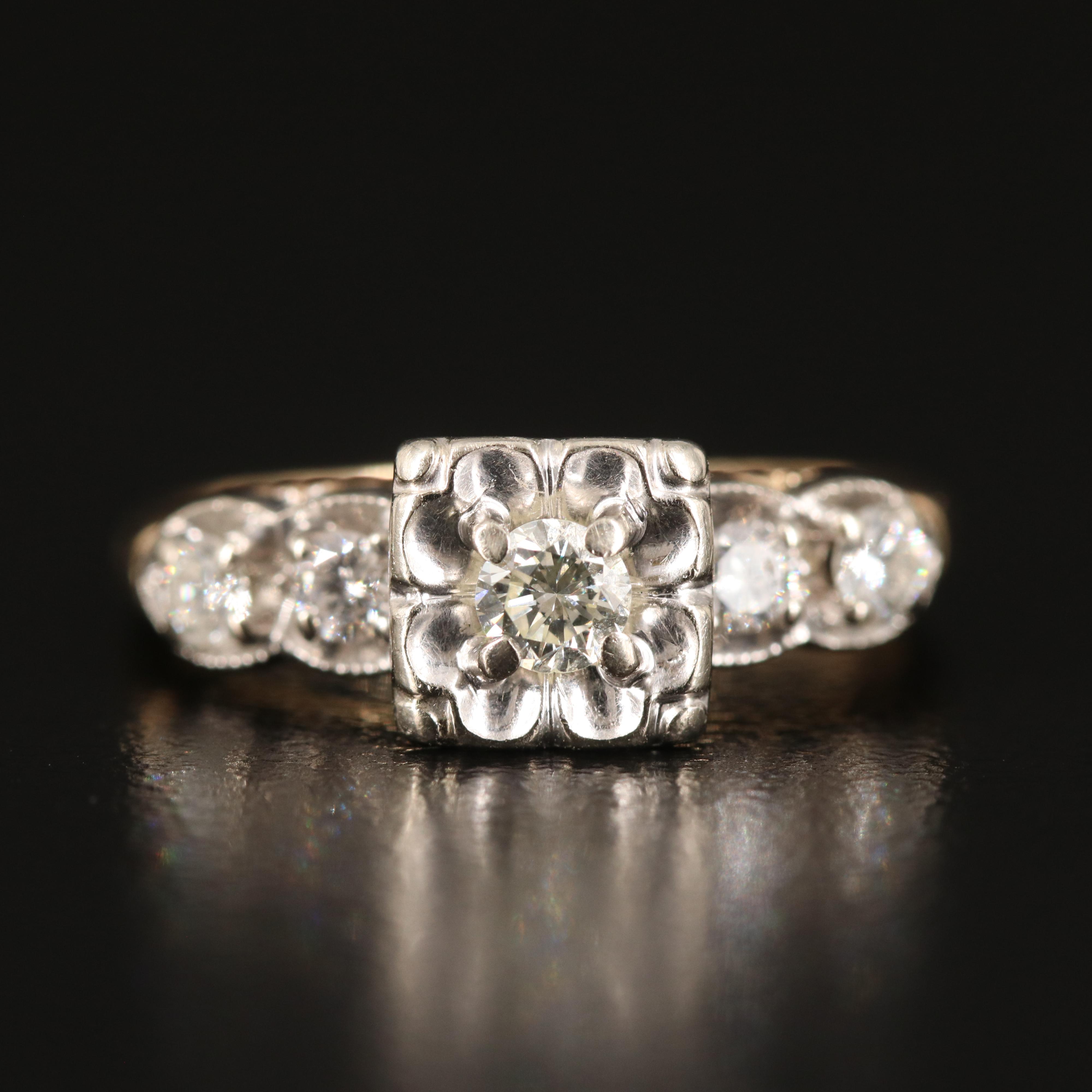 14K 0.69 CTW Diamond Ring Set