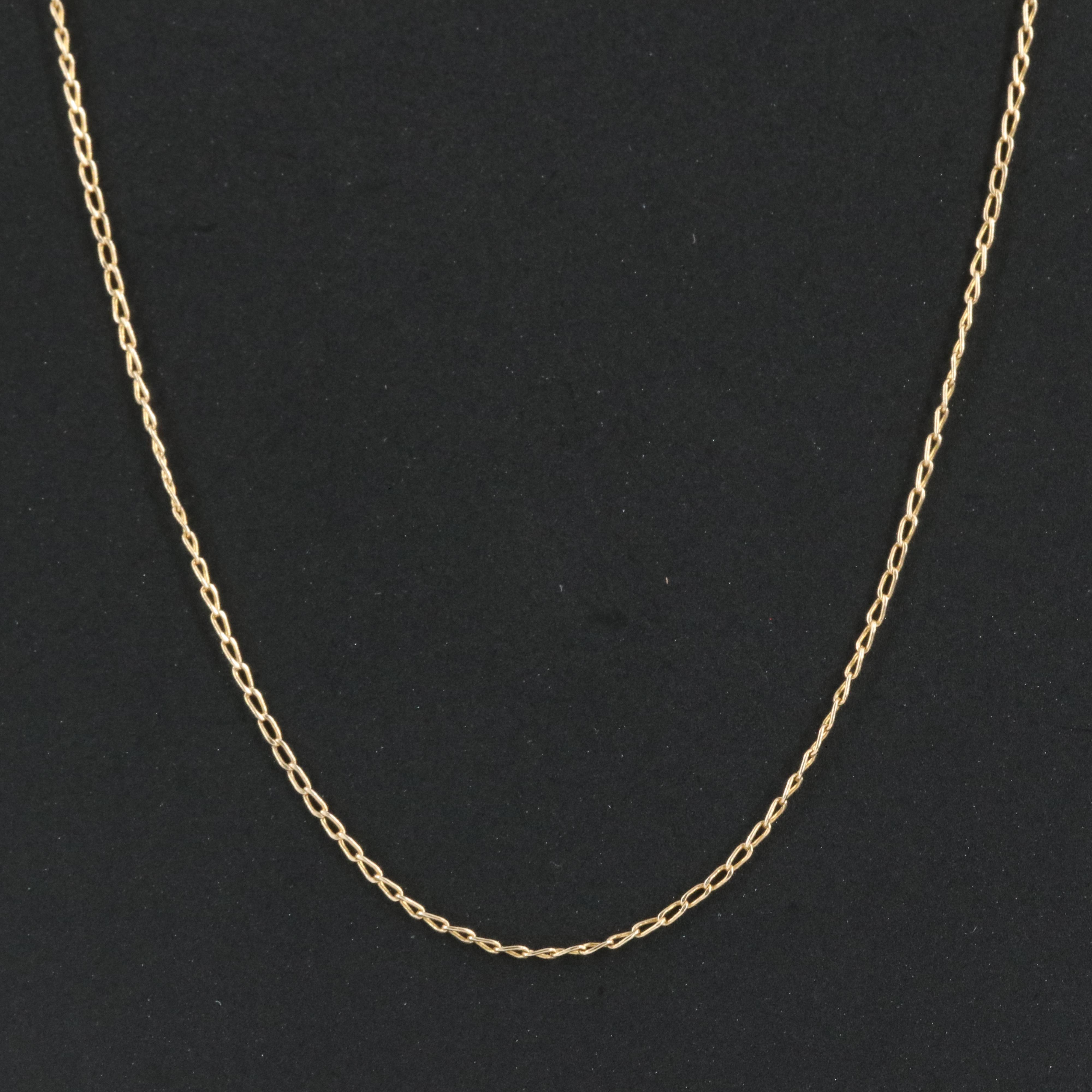 14K Curb Chain Necklace