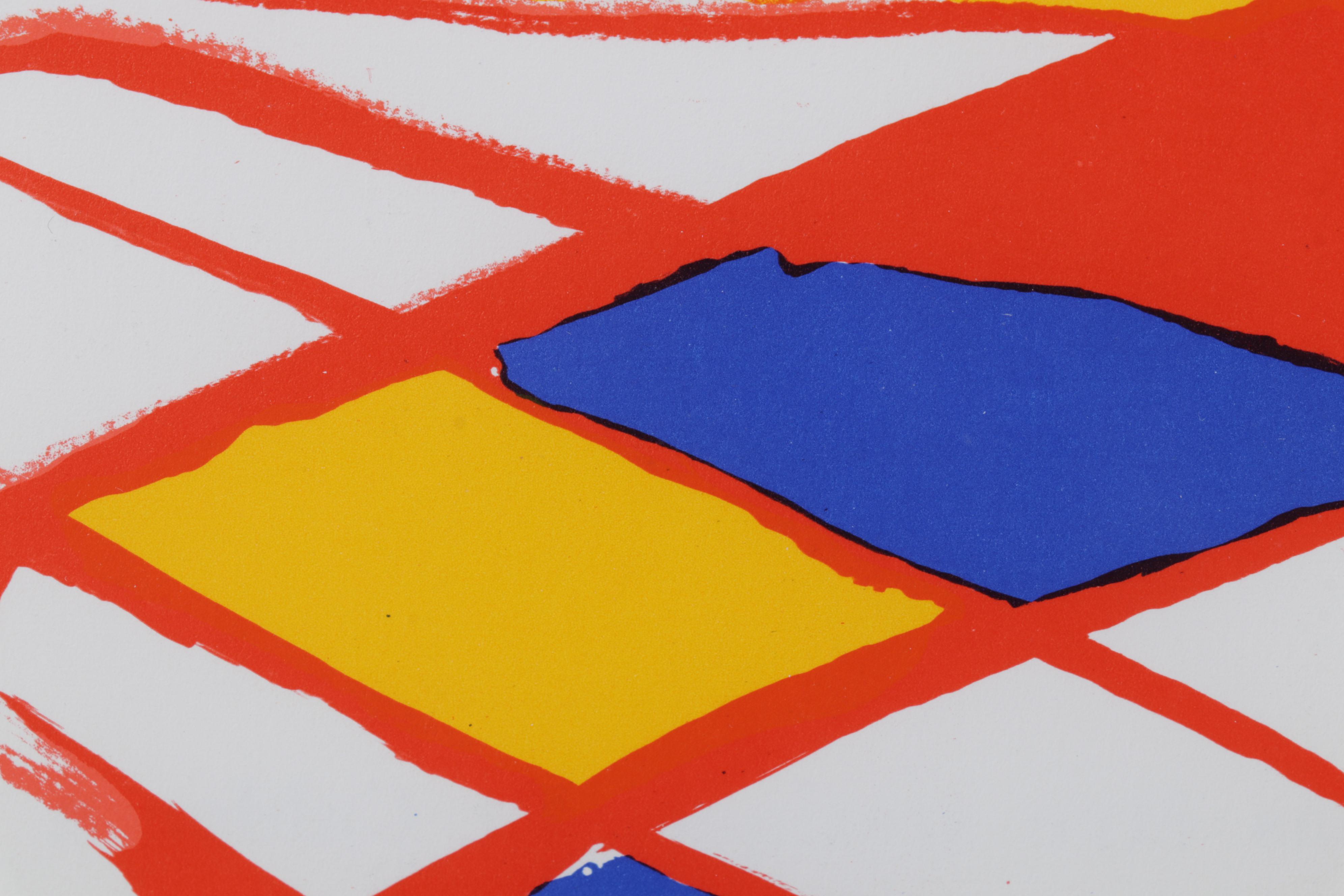 Alexander Calder Color Lithograph for "Derrière le Miroir," 1971