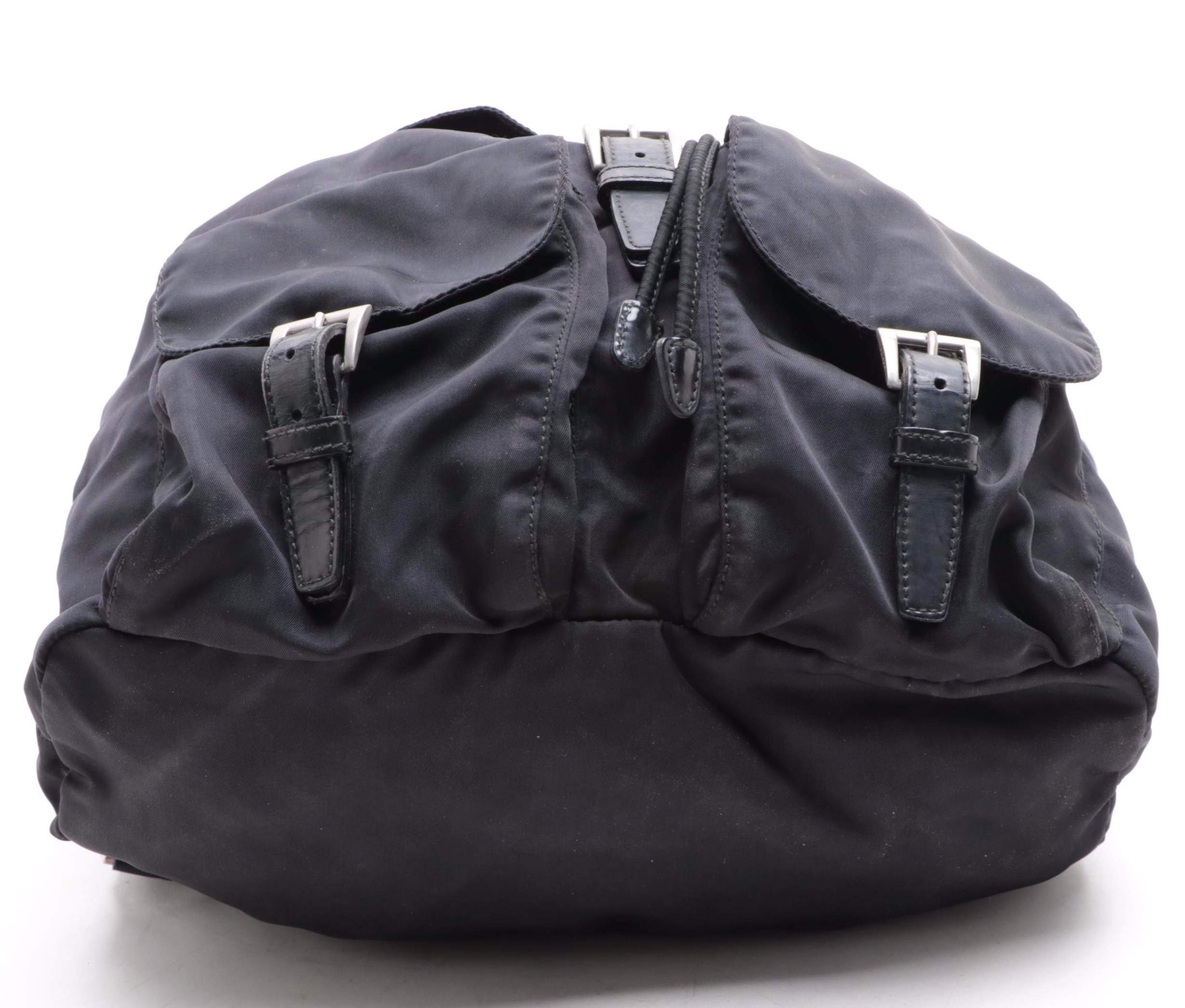 Prada Rucksack Backpack in Black Nylon Gabardine and Leather