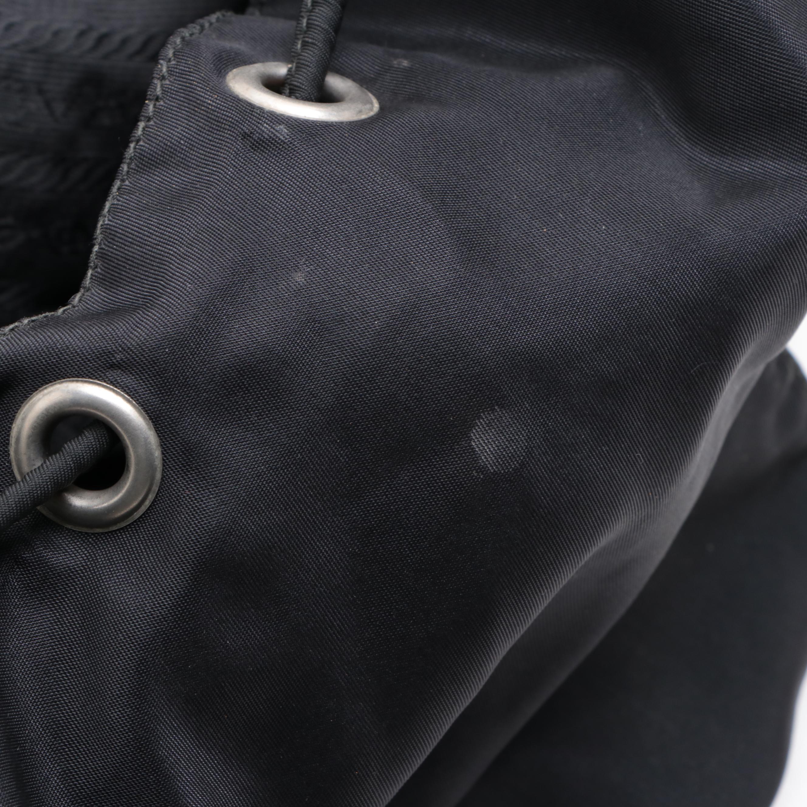 Prada Rucksack Backpack in Black Nylon Gabardine and Leather