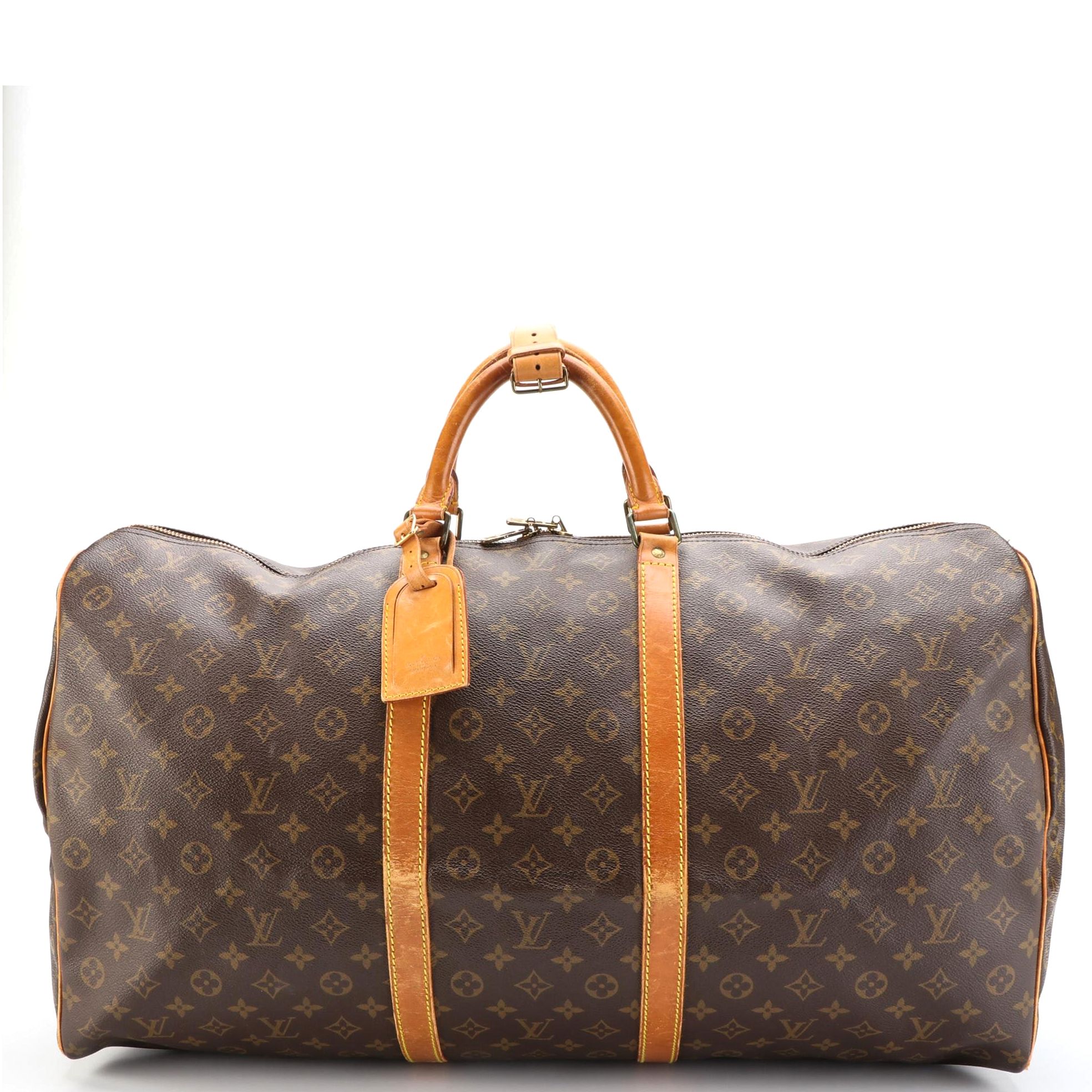 Louis Vuitton Keepall 60 in Monogram Canvas and Vachetta Leather
