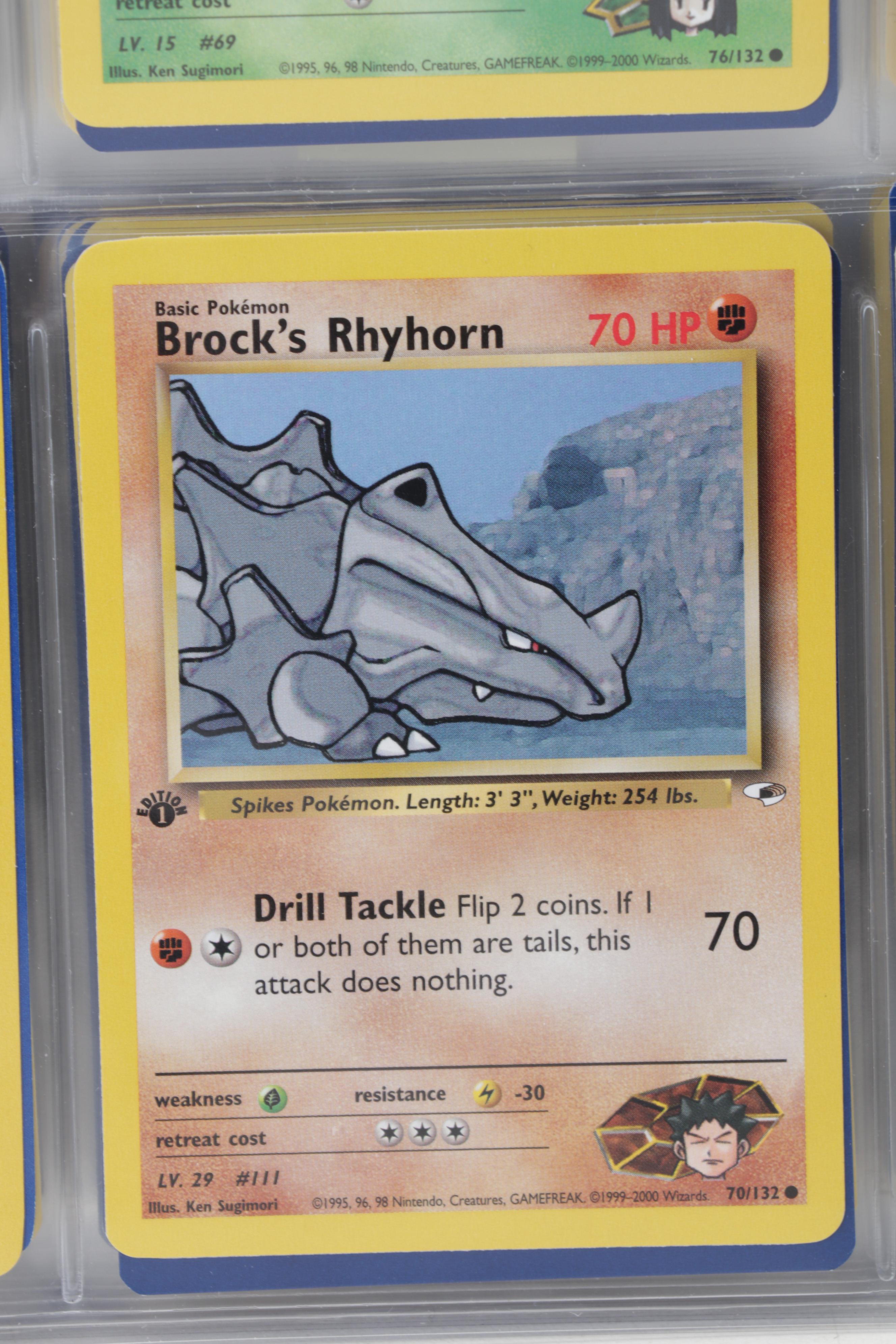 Pokémon Trading Cards Including First Edition Brock's Sandshrew, 1999-2022