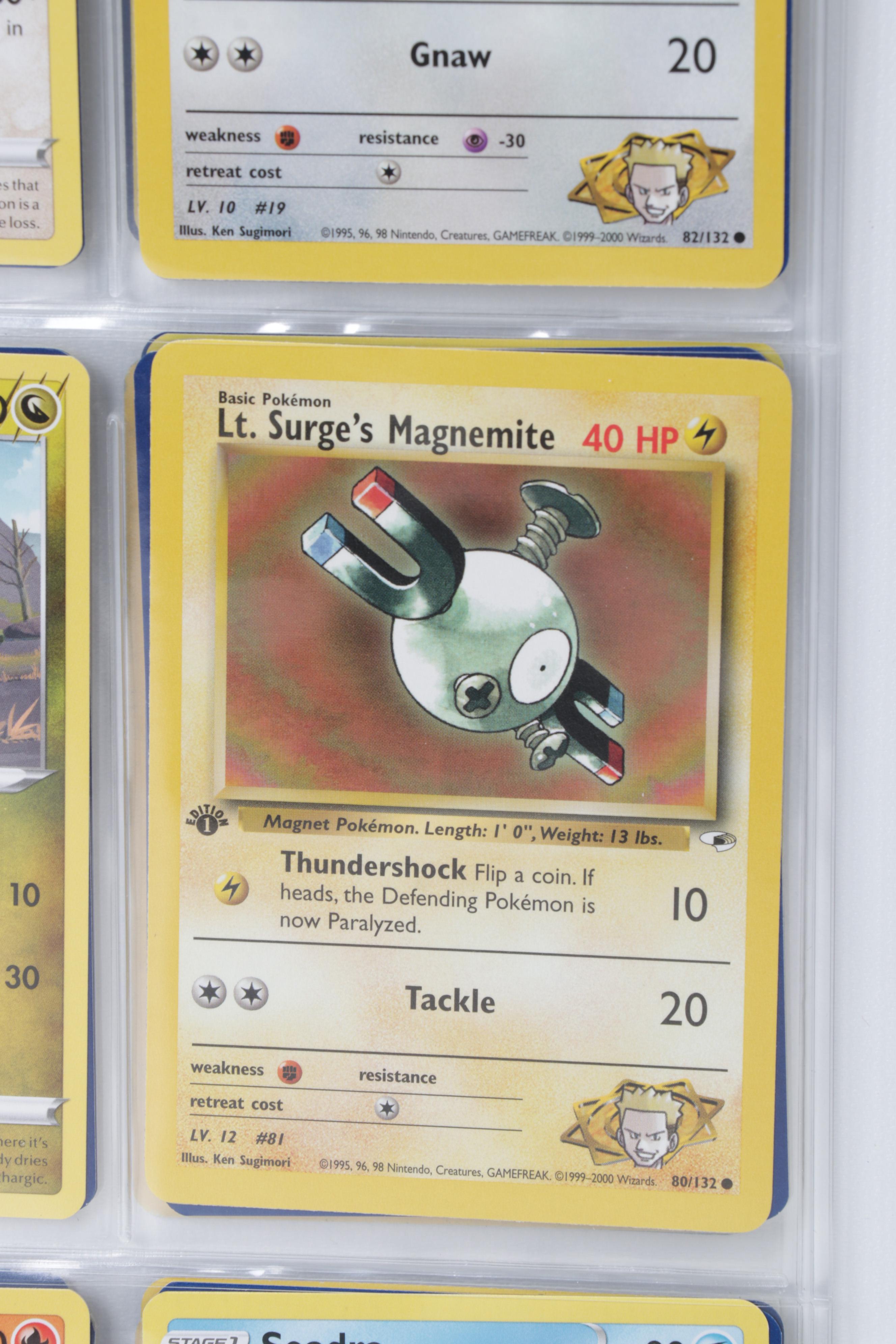 Pokémon Trading Cards Including First Edition Brock's Sandshrew, 1999-2022