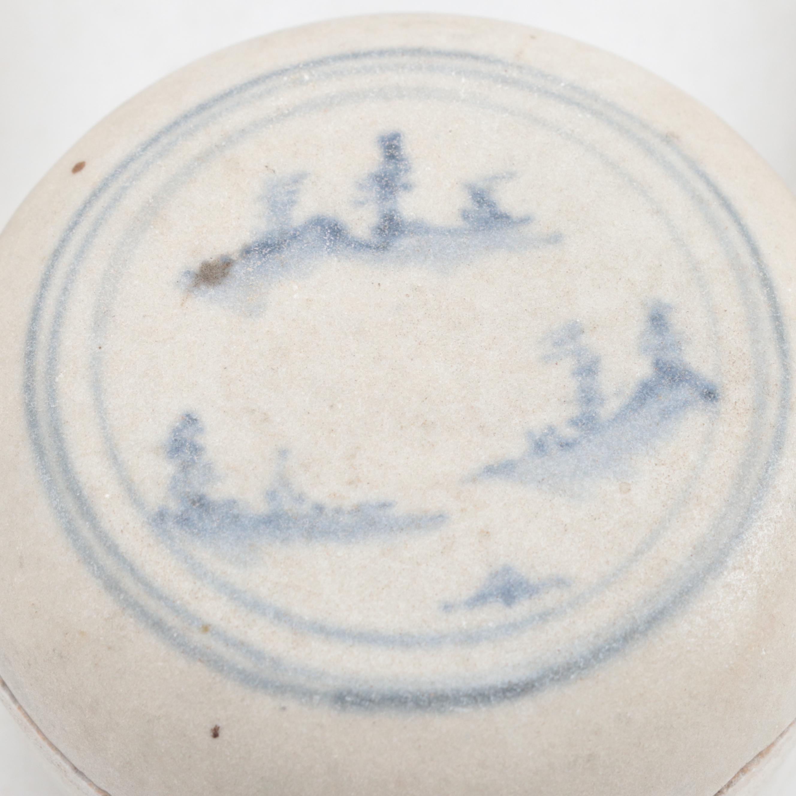 Vietnamese Hoi An Hoard Style Earthenware Round Lidded Boxes, 17th C