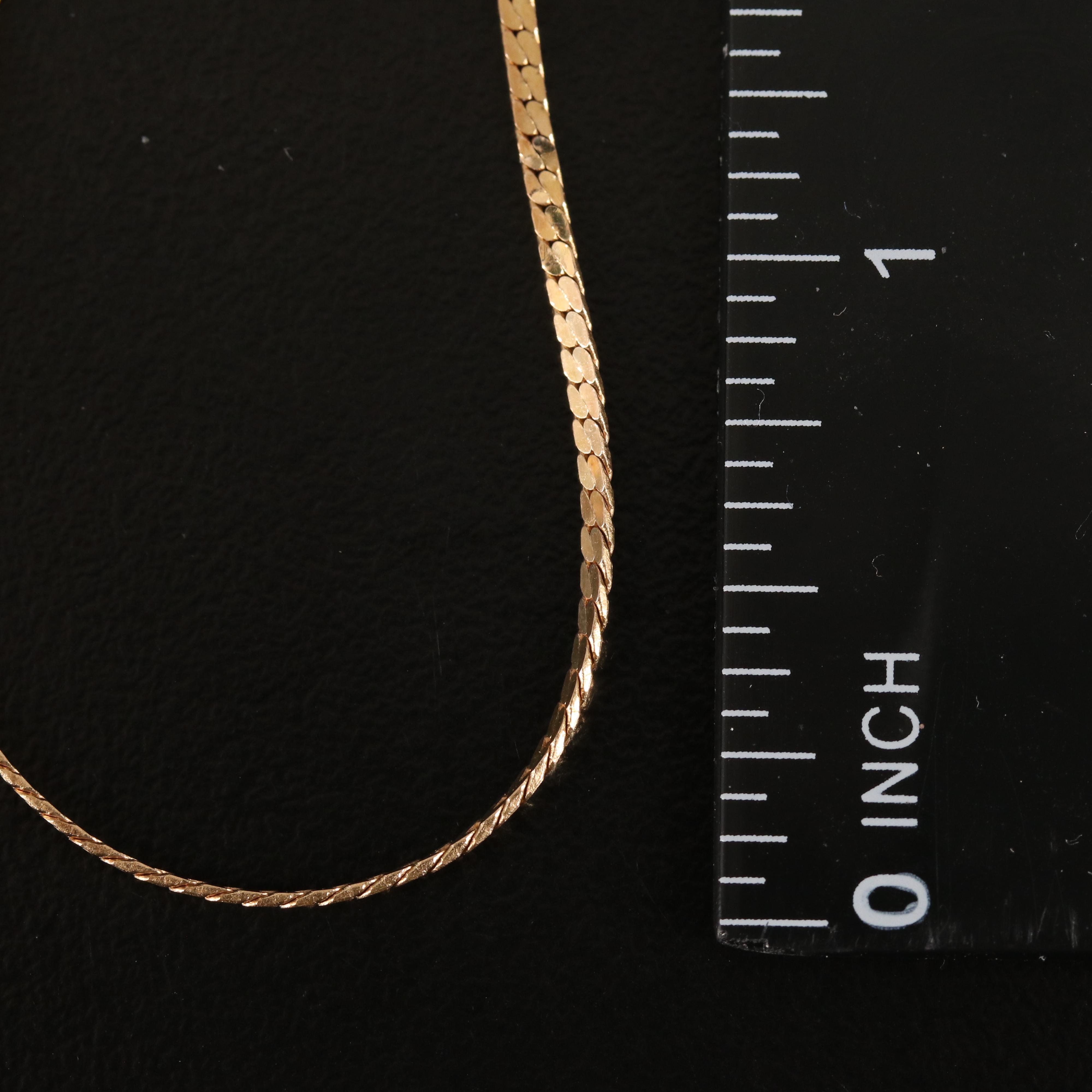 14K Serpentine Chain Bracelet