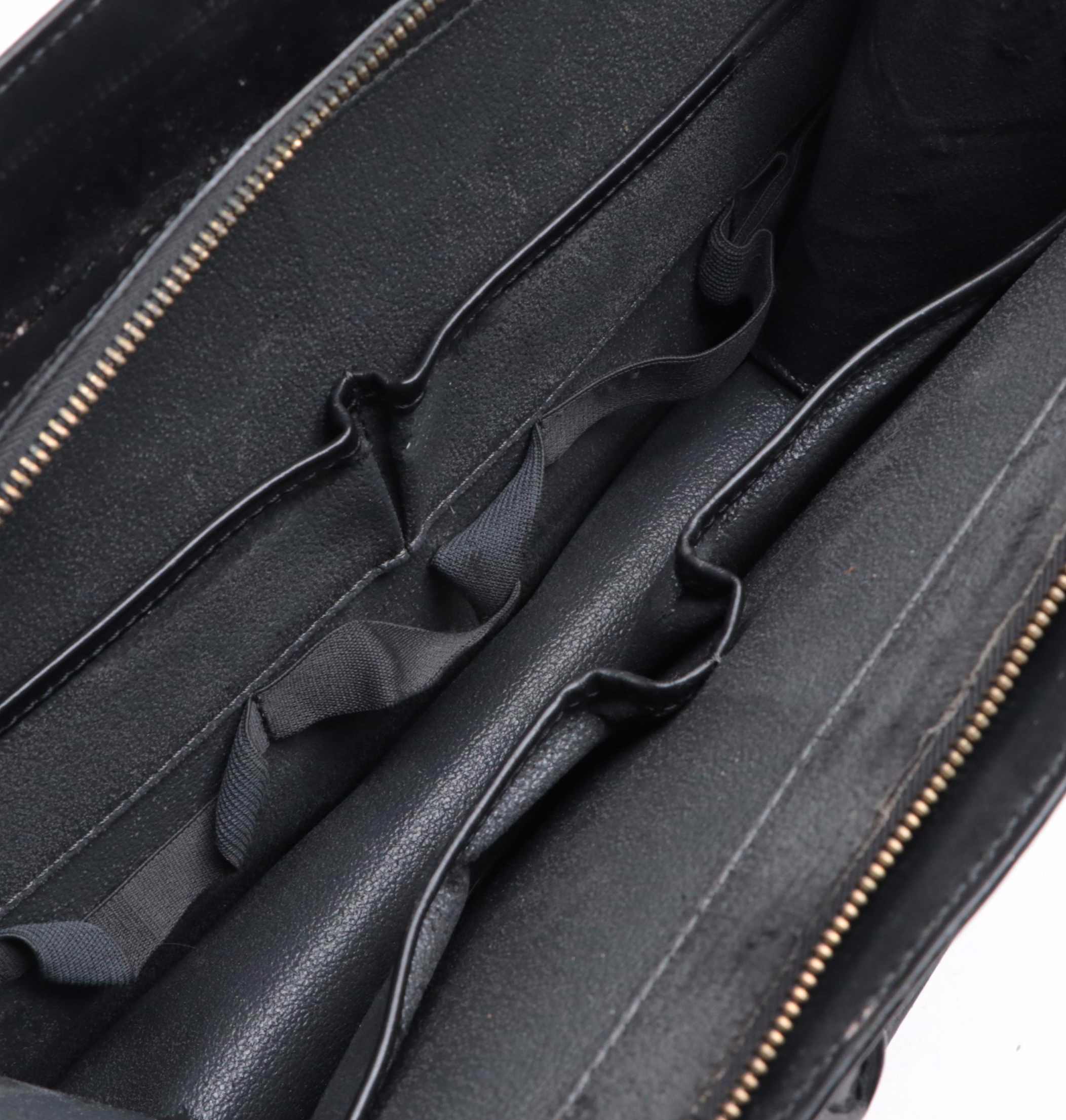 Louis Vuitton Riviera Top Handle Bag in Black Epi Leather