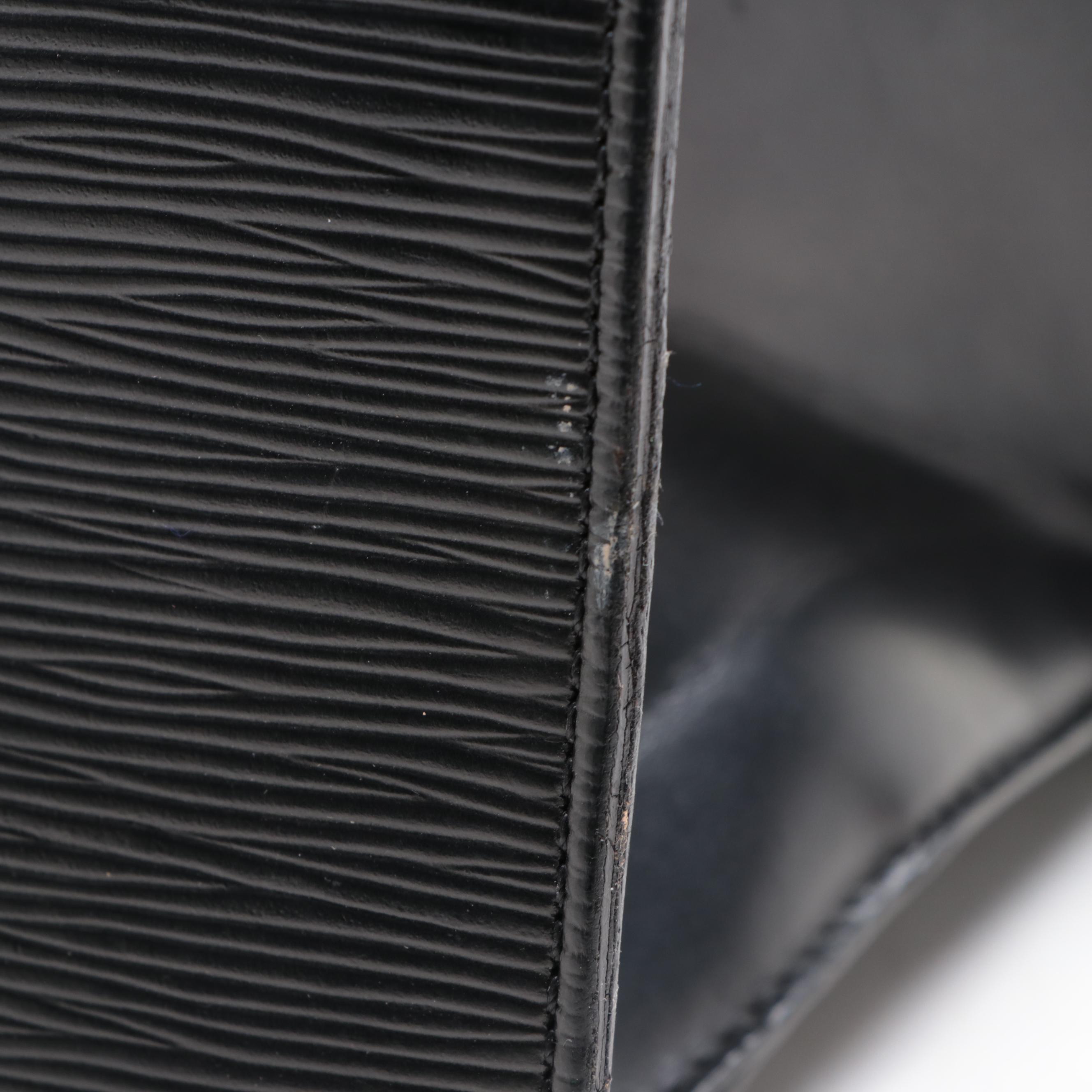 Louis Vuitton Riviera Top Handle Bag in Black Epi Leather