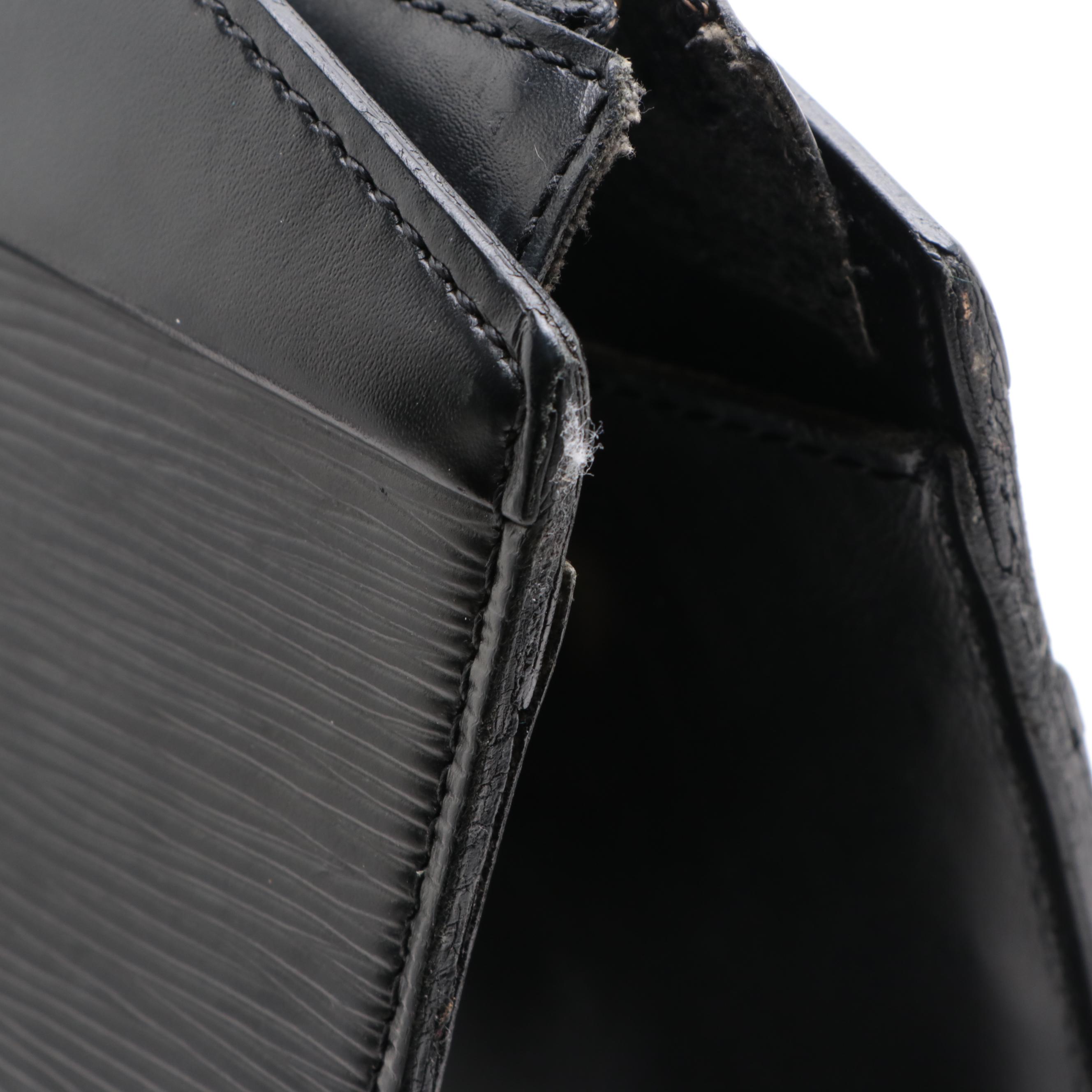 Louis Vuitton Riviera Top Handle Bag in Black Epi Leather