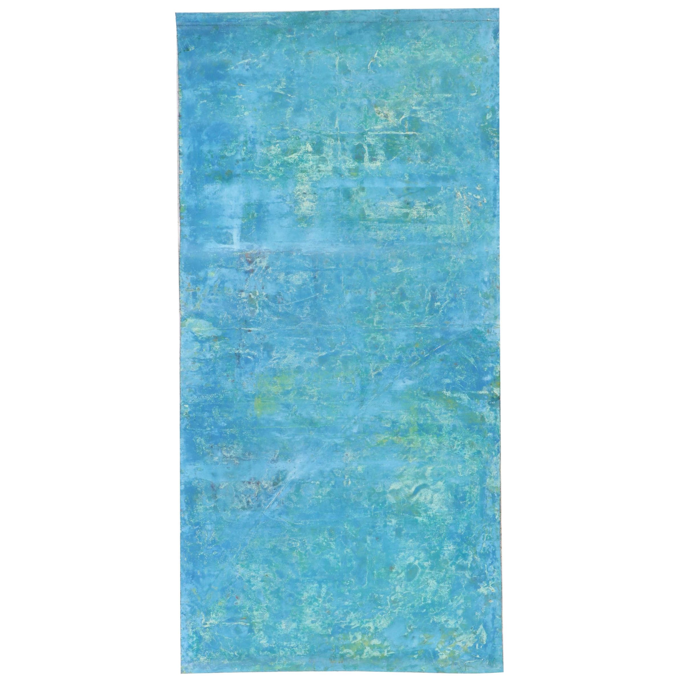 Folk Art Abstract Acrylic Painting, Circa 2000