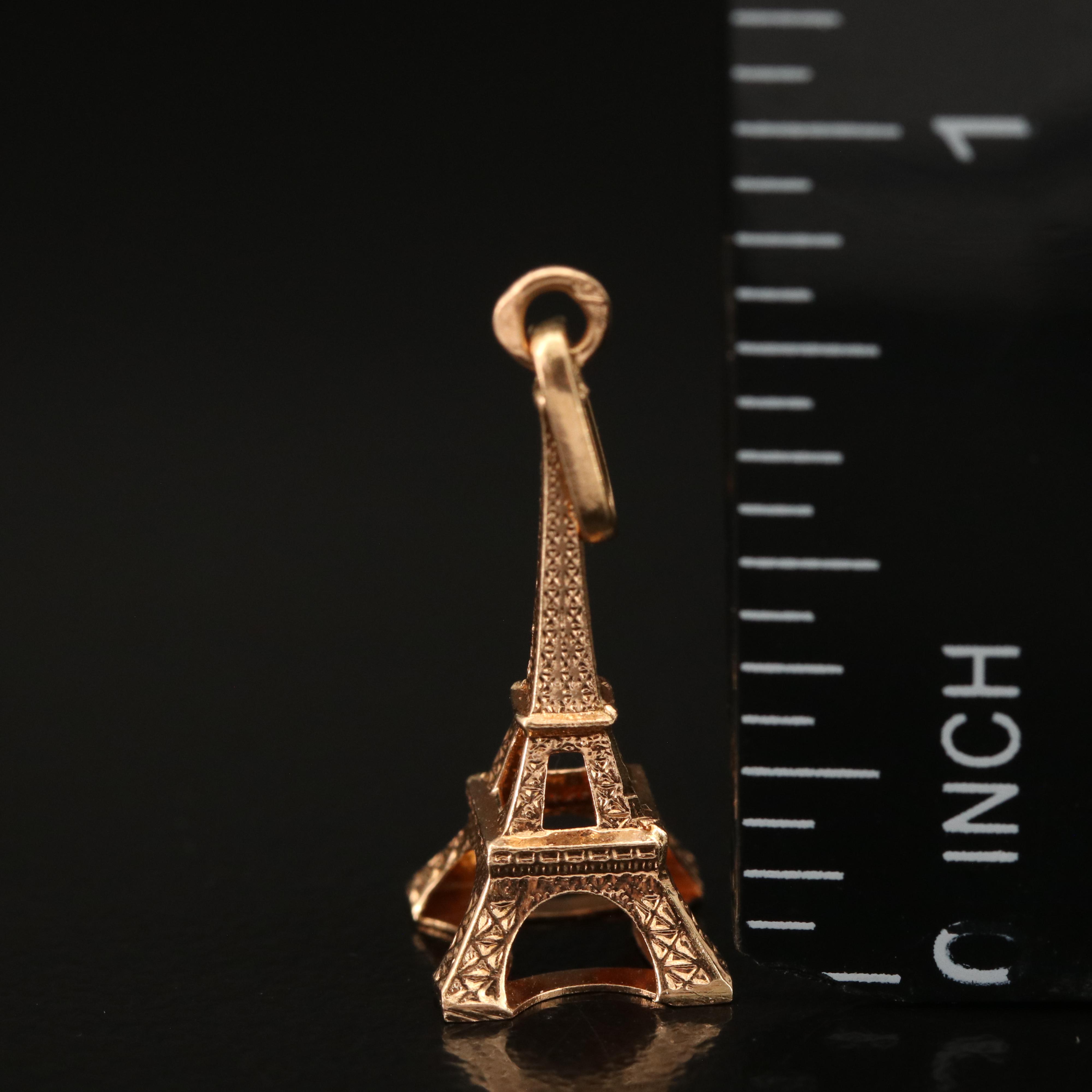 18K Eiffel Tower Pendant