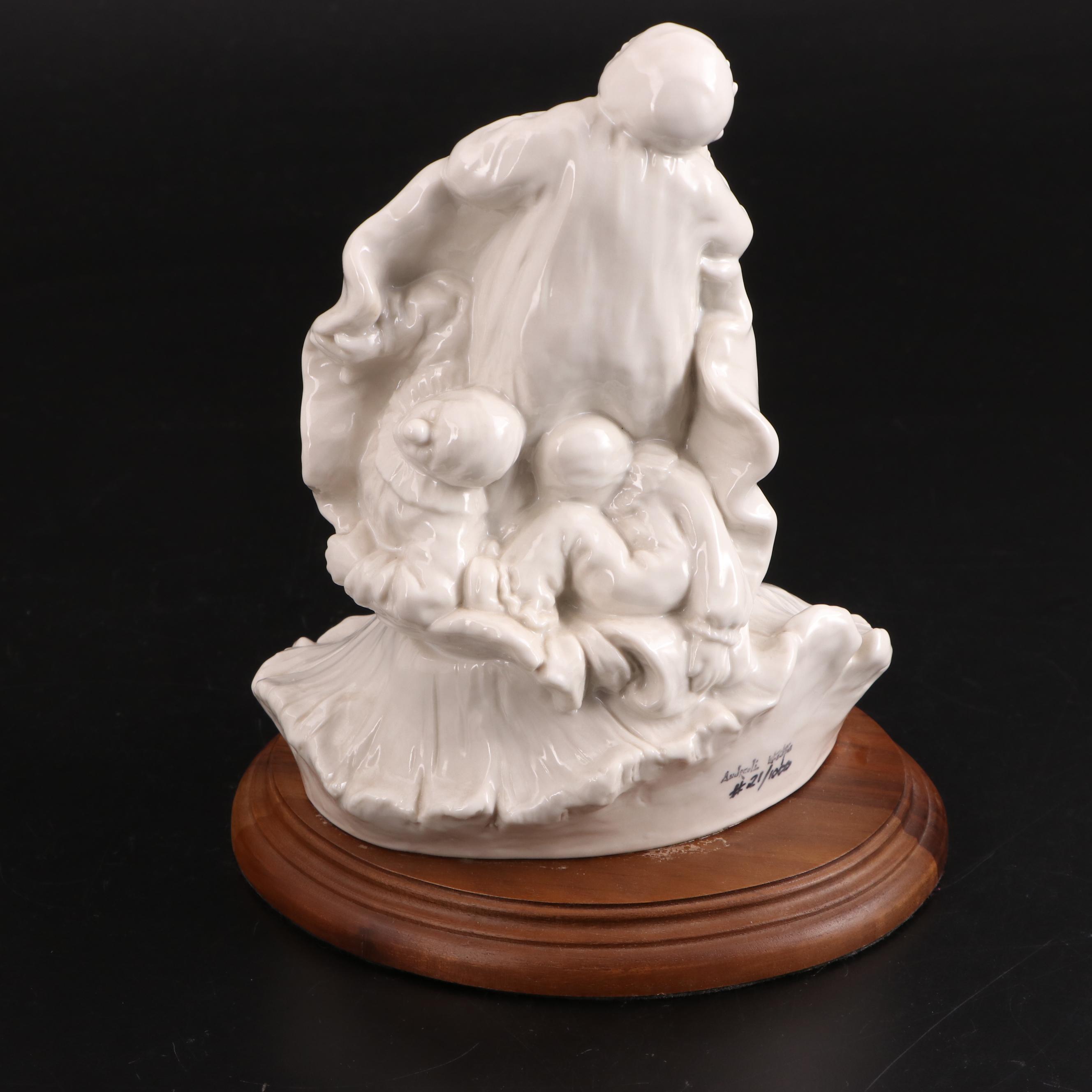 Limited Edition Andreoli Clown Figurines