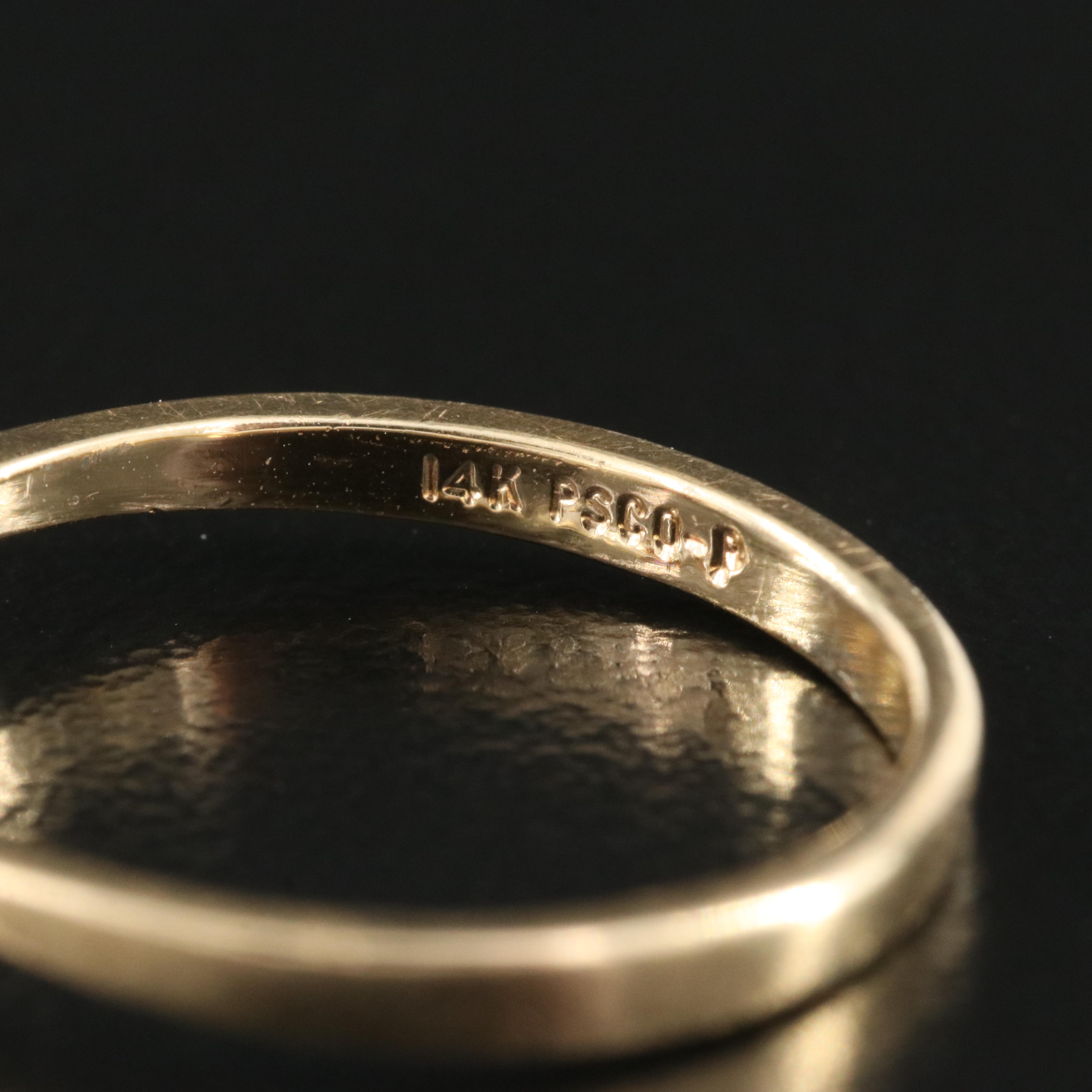 Vintage 14K Ruby and Diamond Ring