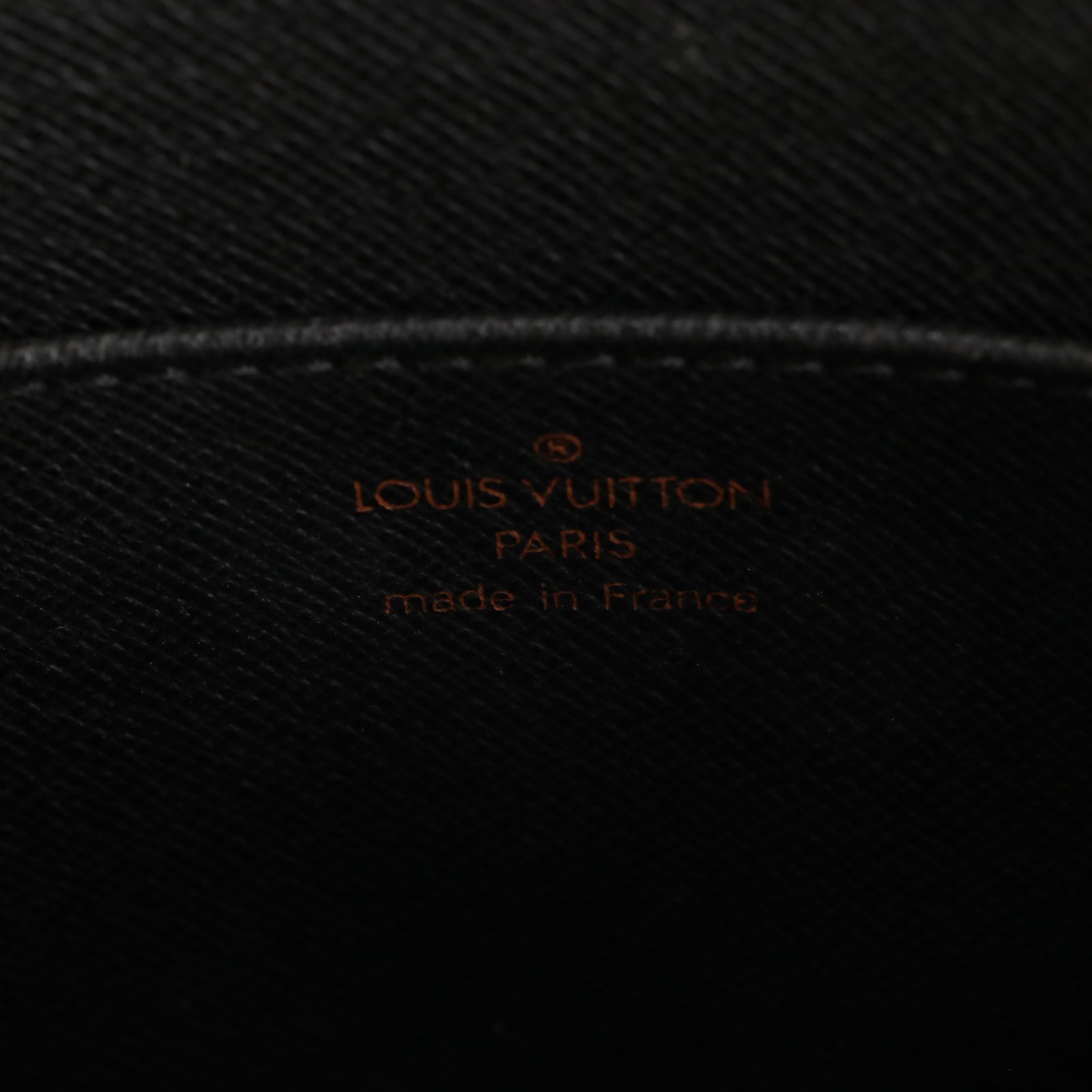 Louis Vuitton Pochette Homme in Black Epi and Smooth Leather