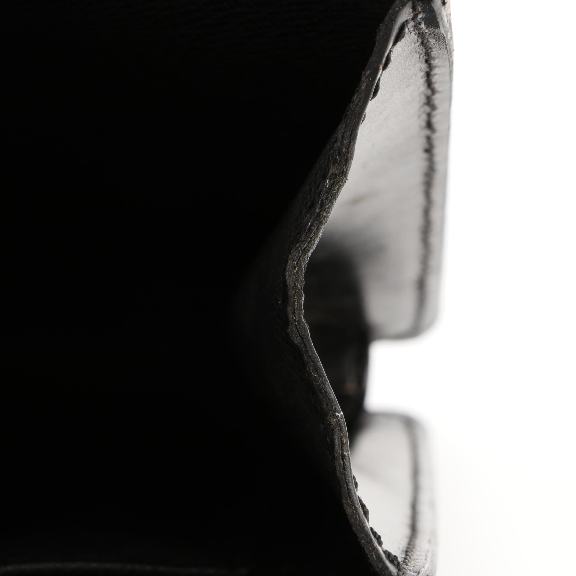 Louis Vuitton Pochette Homme in Black Epi and Smooth Leather