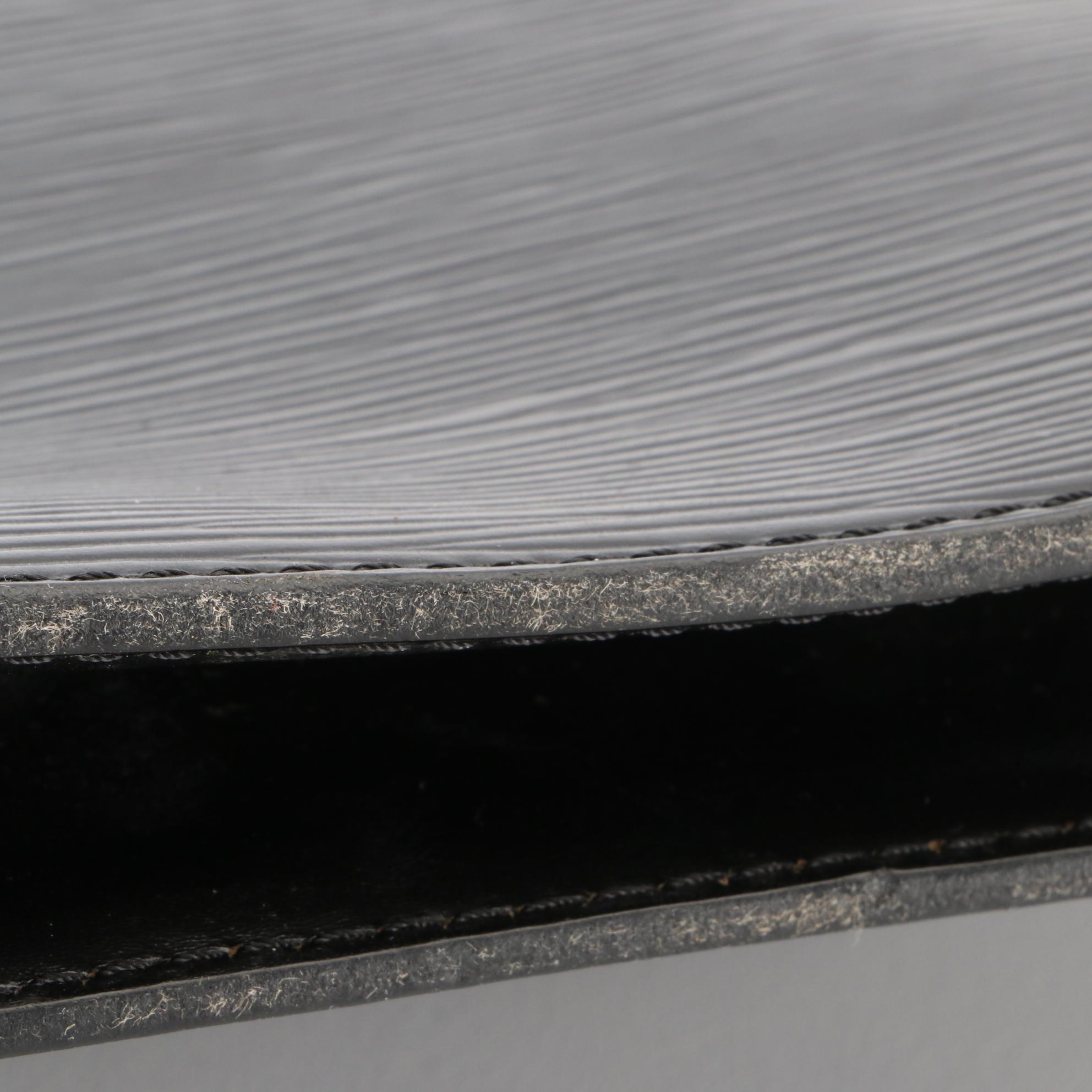 Louis Vuitton Pochette Homme in Black Epi and Smooth Leather