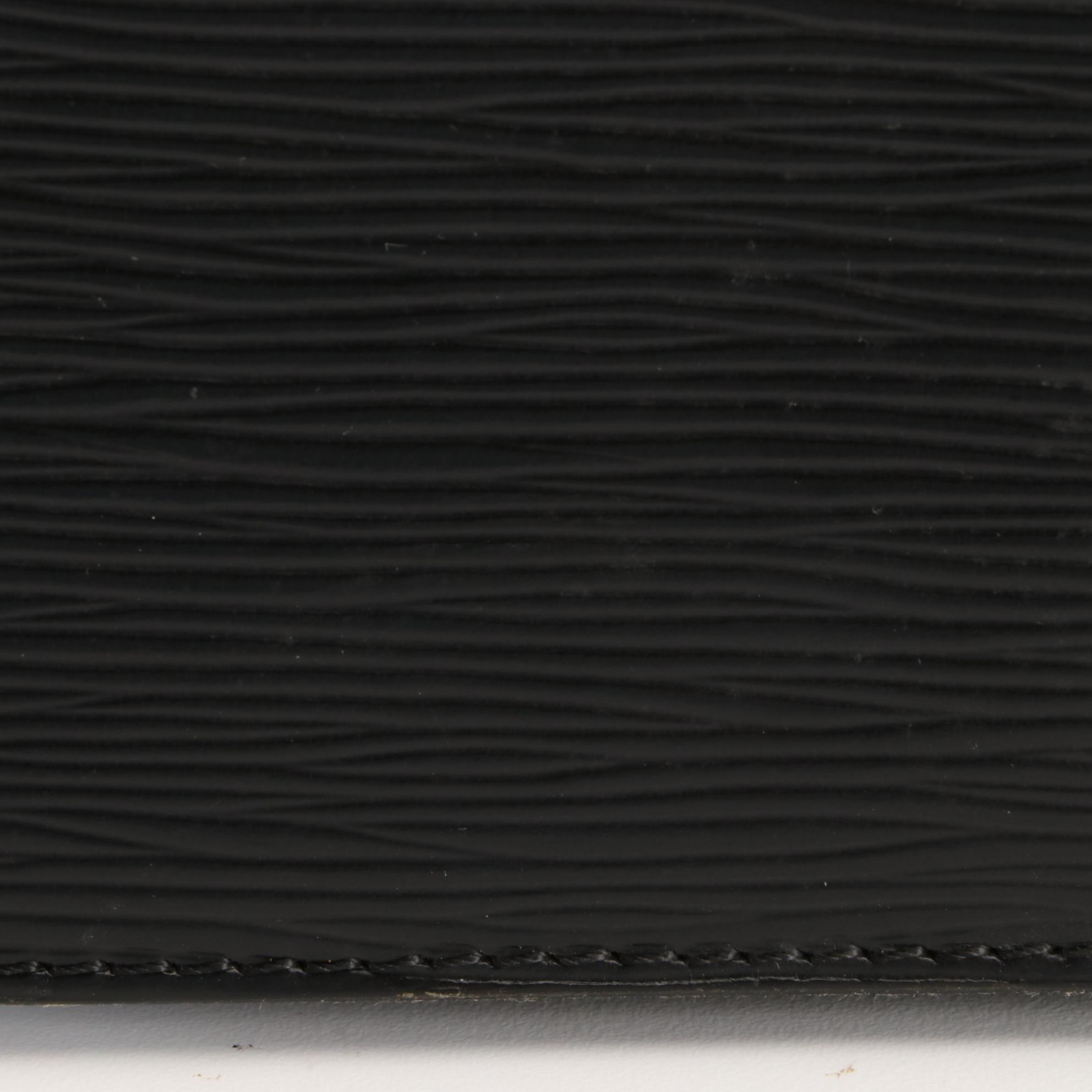 Louis Vuitton Pochette Homme in Black Epi and Smooth Leather